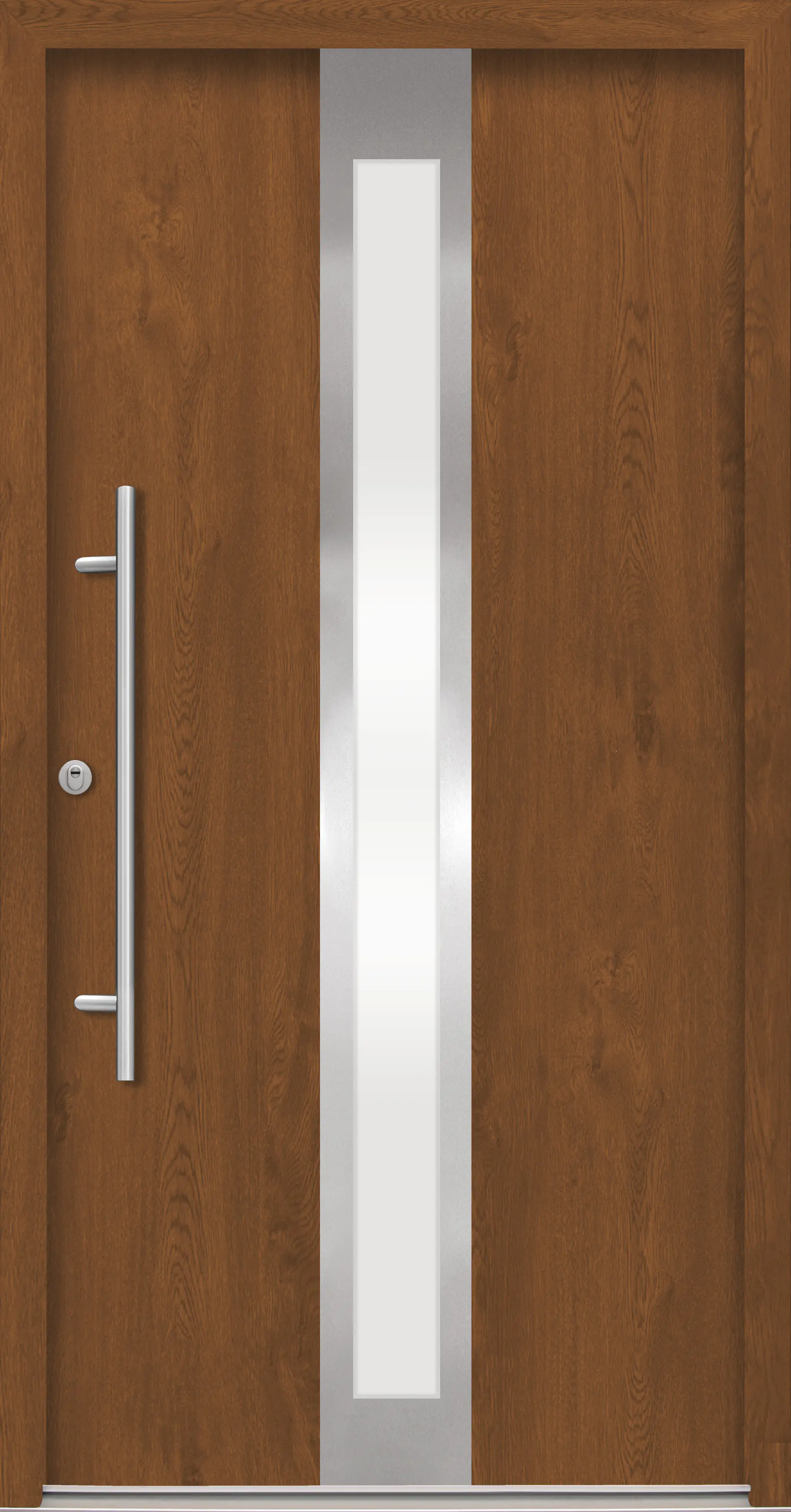 Splendoor Haustür Passivedoor Premium B01 RC2 Golden Oak DIN Links 100 x 210 cm