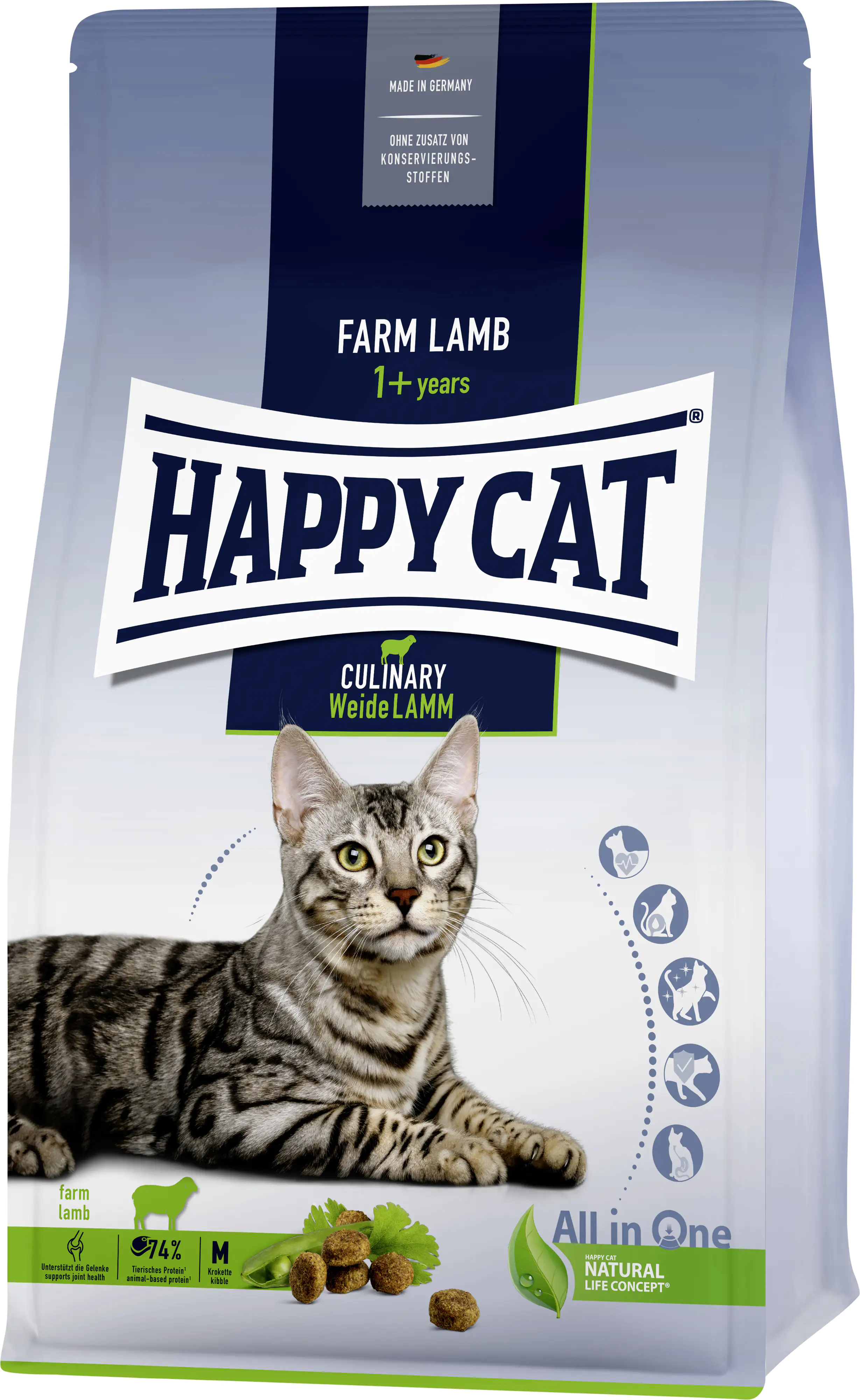 HappyCat Katzenfutter Culina Weide Lamm 1,3 kg