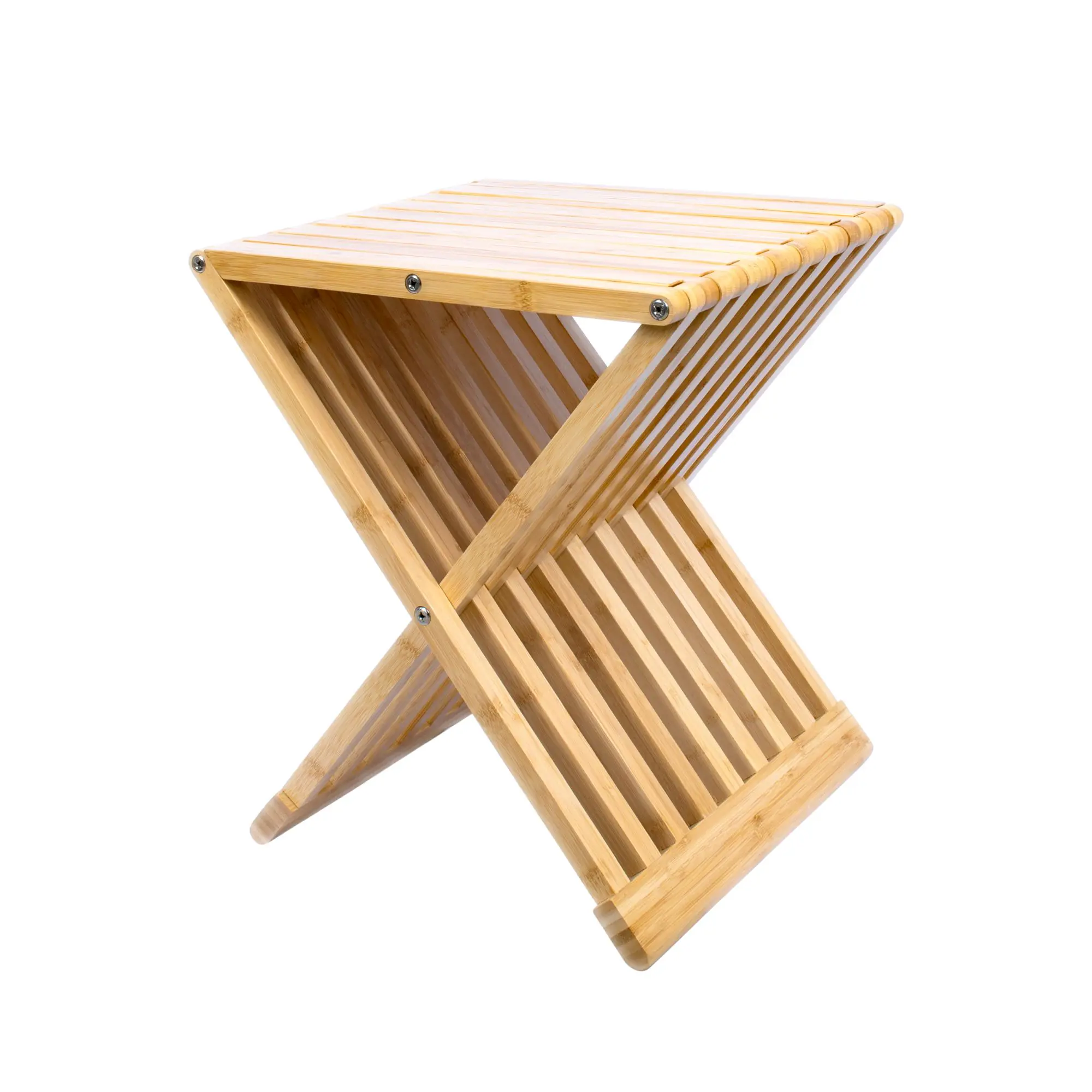Schulte Badhocker aus Bambus klappbar 39 x 38 x 44 cm