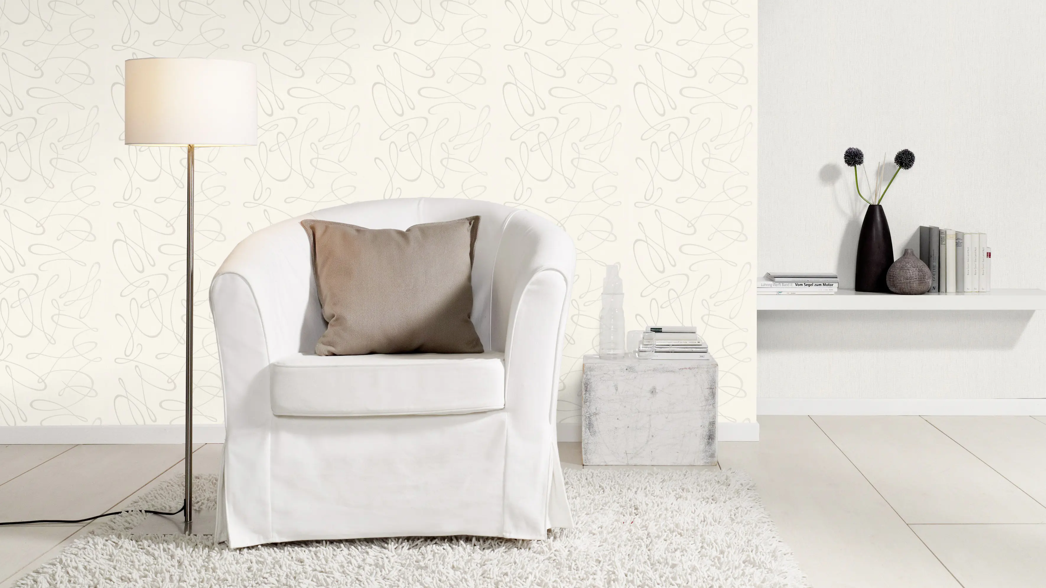 Rasch Vliestapete 818321 Rasch Free uni creme 10,05 x 0,53 m