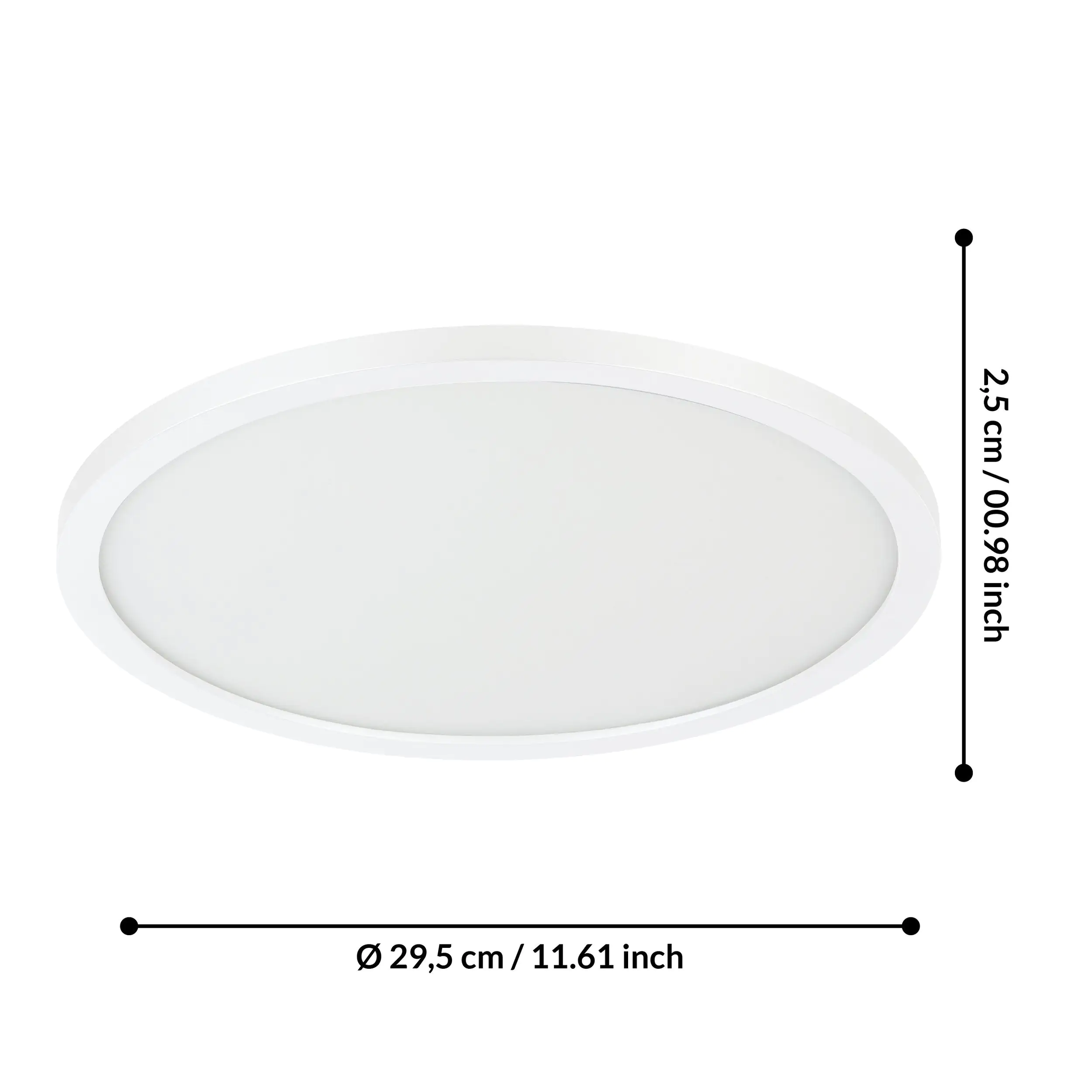 Eglo LED Deckenleuchte Campaspero weiß Ø 29,5 cm