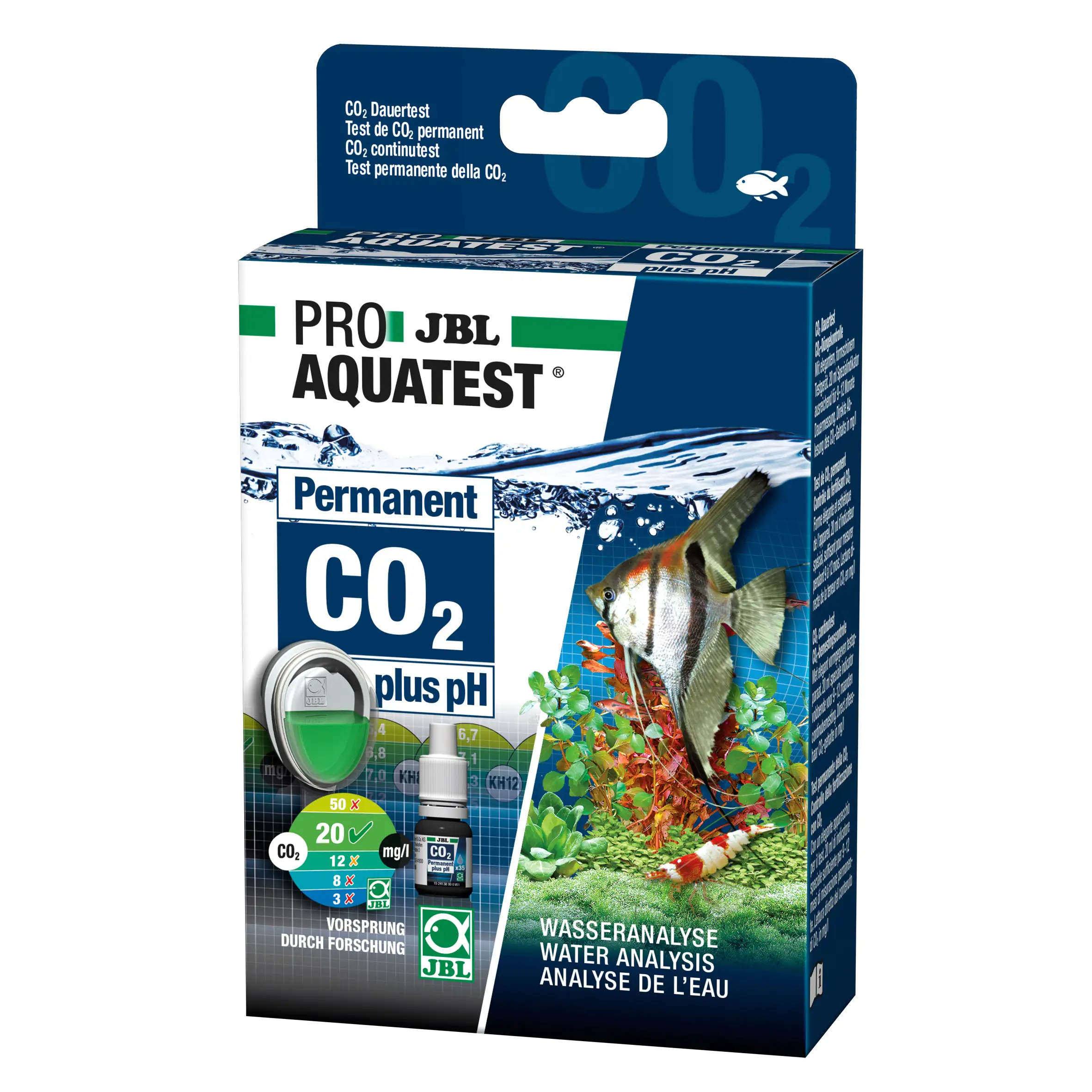JBL PROAQUATEST CO2-pH Permanent weiß / transparent / schwarz