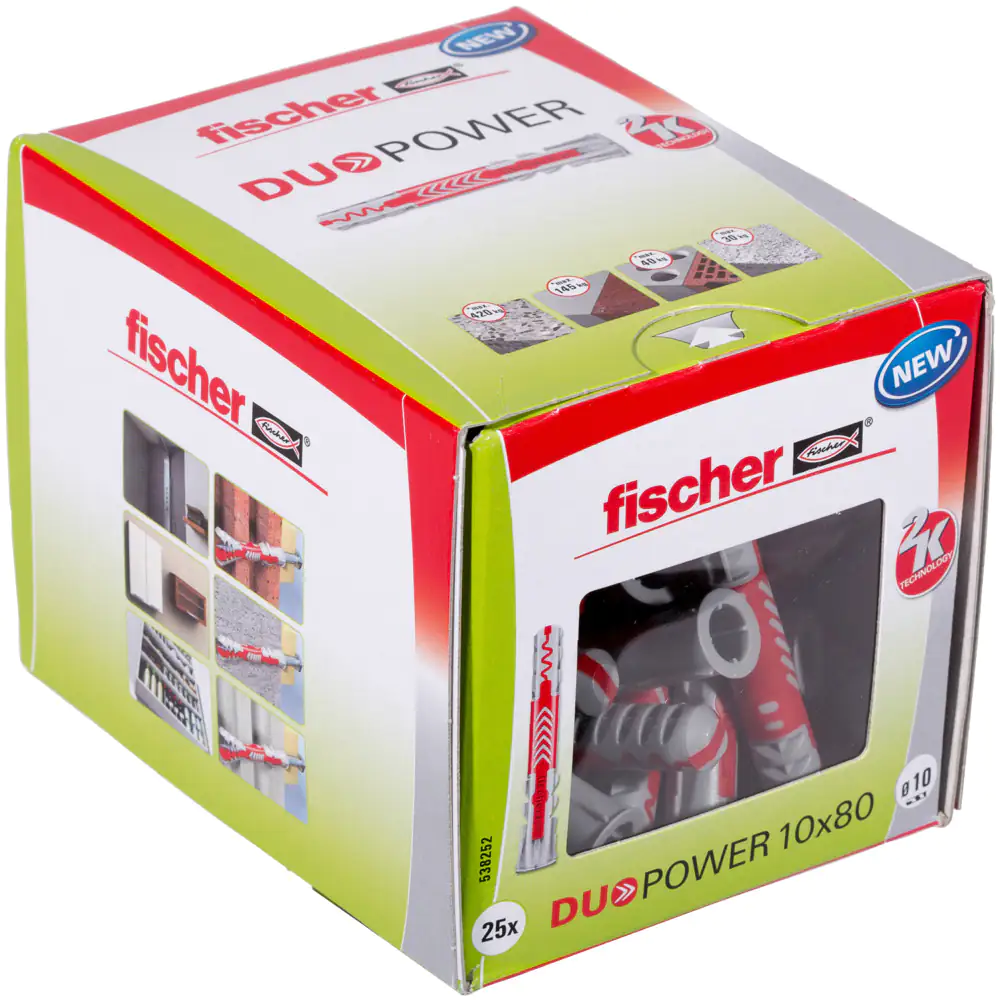 Fischer Dübel Duopower 10.0 x 80 mm - 25 Stück