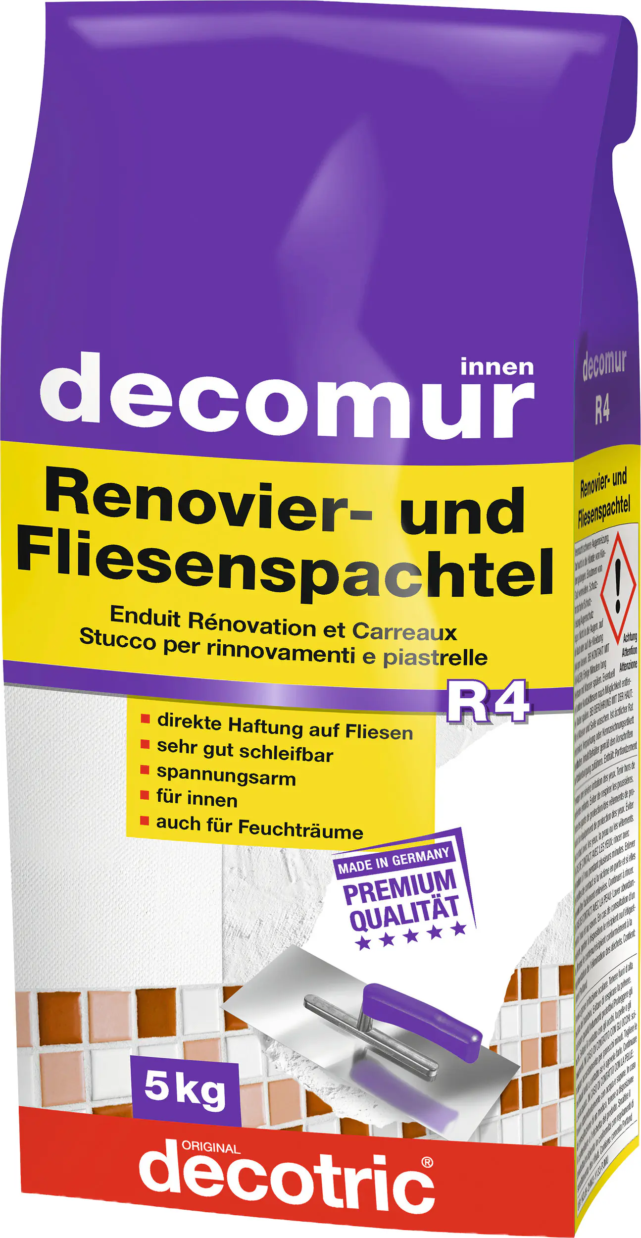 Decotric Decomur Renovier- und Fliesenspachtel R4 5 kg
