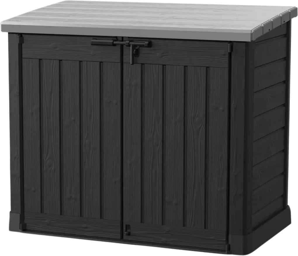 Keter Mülltonnenbox Gartenbox Store it Out Max schwarz/grau