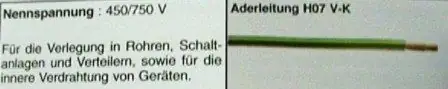 PVC-Aderleitung H07V-K 2,5 - 10 Meter, braun