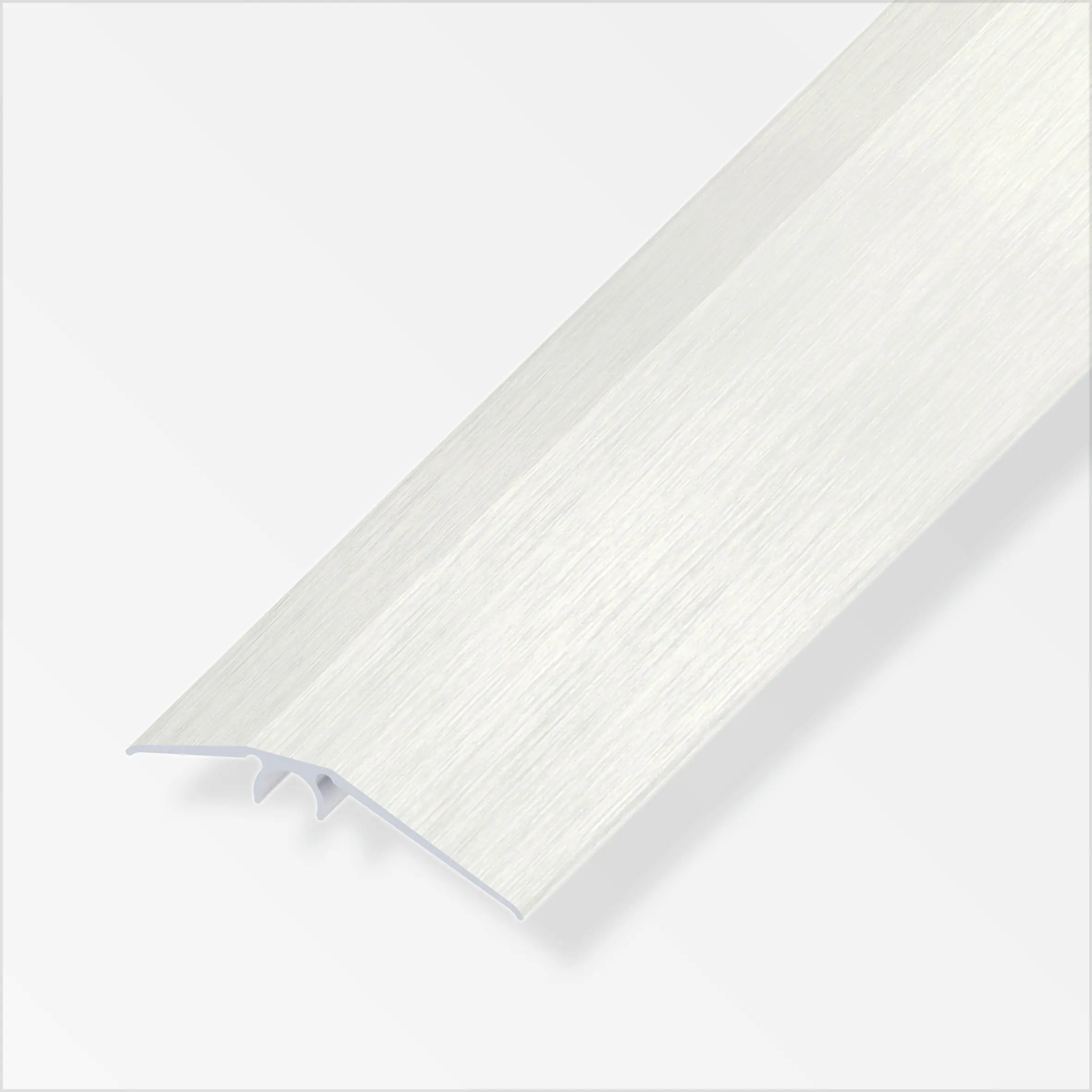 alfer Niveauausgleichs-Profil 2 m, 56 mm Alu eloxiert Edelstahl Optik