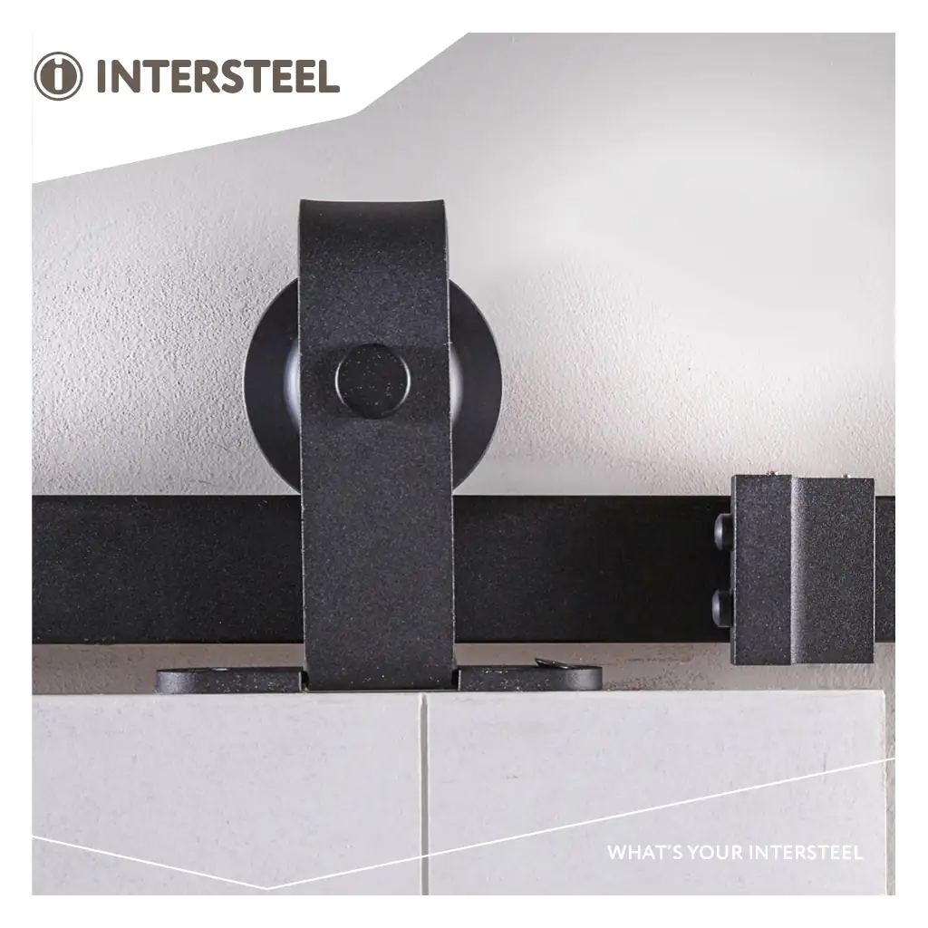 Schiebetürsystem 200 cm Basic Top, schwarz