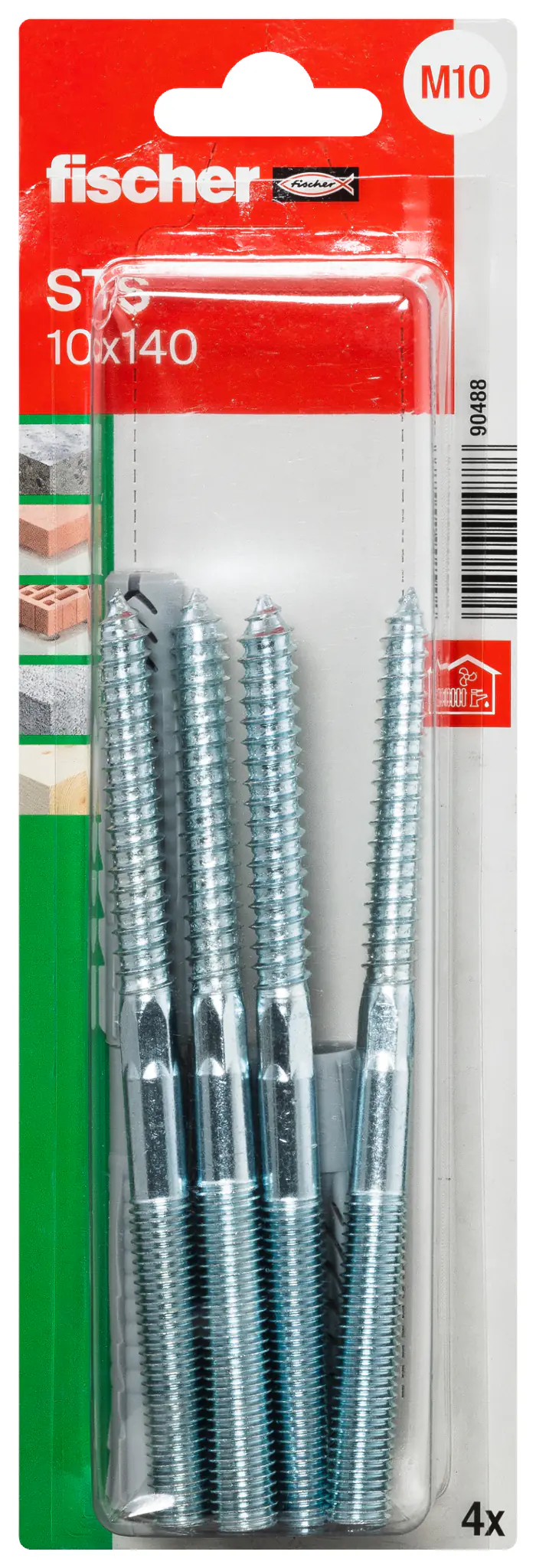 Fischer Stockschrauben mit Dübel STS Ø 10 x 140 mm - 8 Stk.