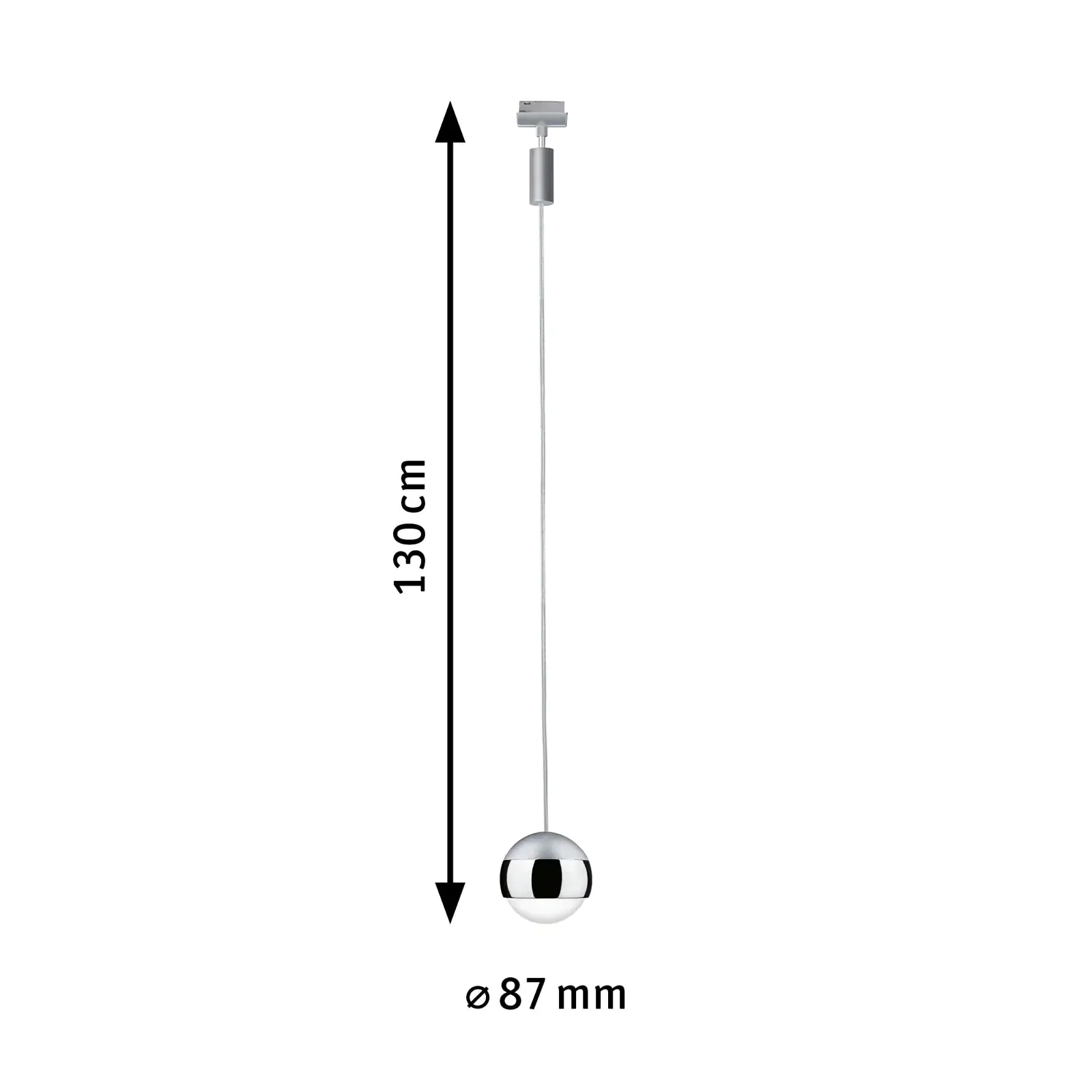 Paulmann URail LED Pendel Capsule II chrom matt chrom 8,7 cm 6 W