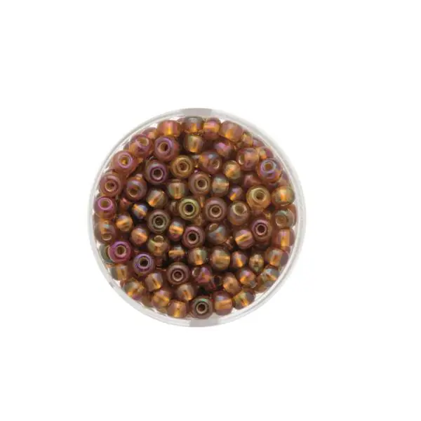 Glorex Rocailles Perlen 4,5 mm 17 g topas
