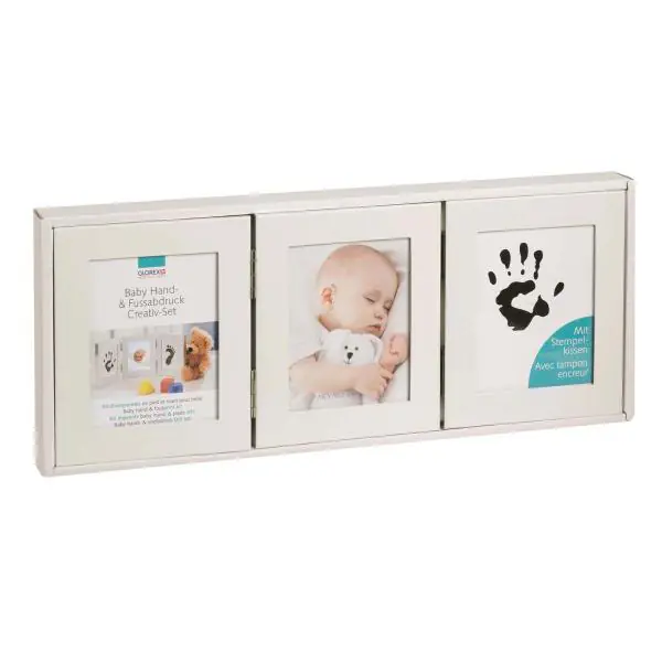 Memory Abdruck-Set 30,8 x 12,2 cm 3-teilig mit Stempelkissen Alu
