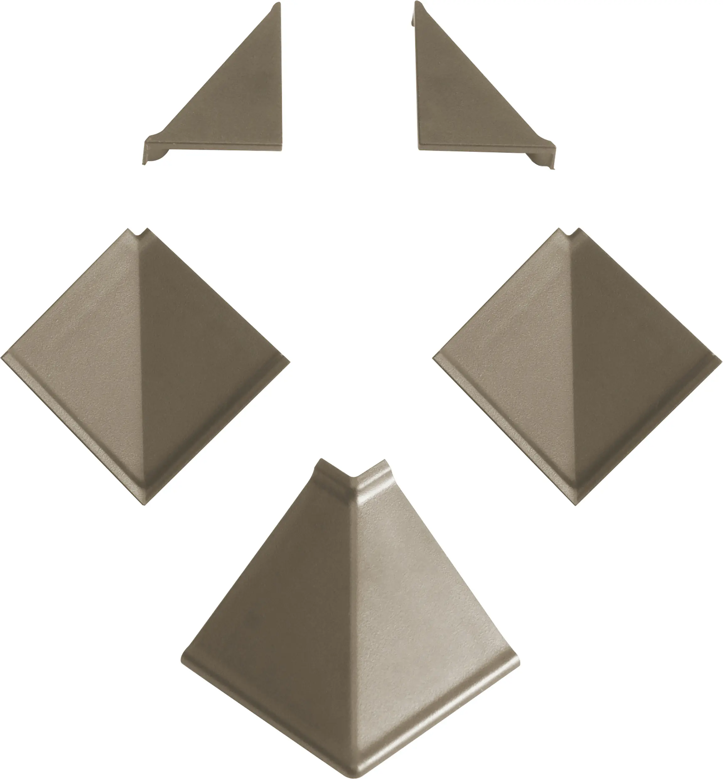 Kaindl Wandanschlusssystem Zubehörset 16 x 7 x 2 cm taupe