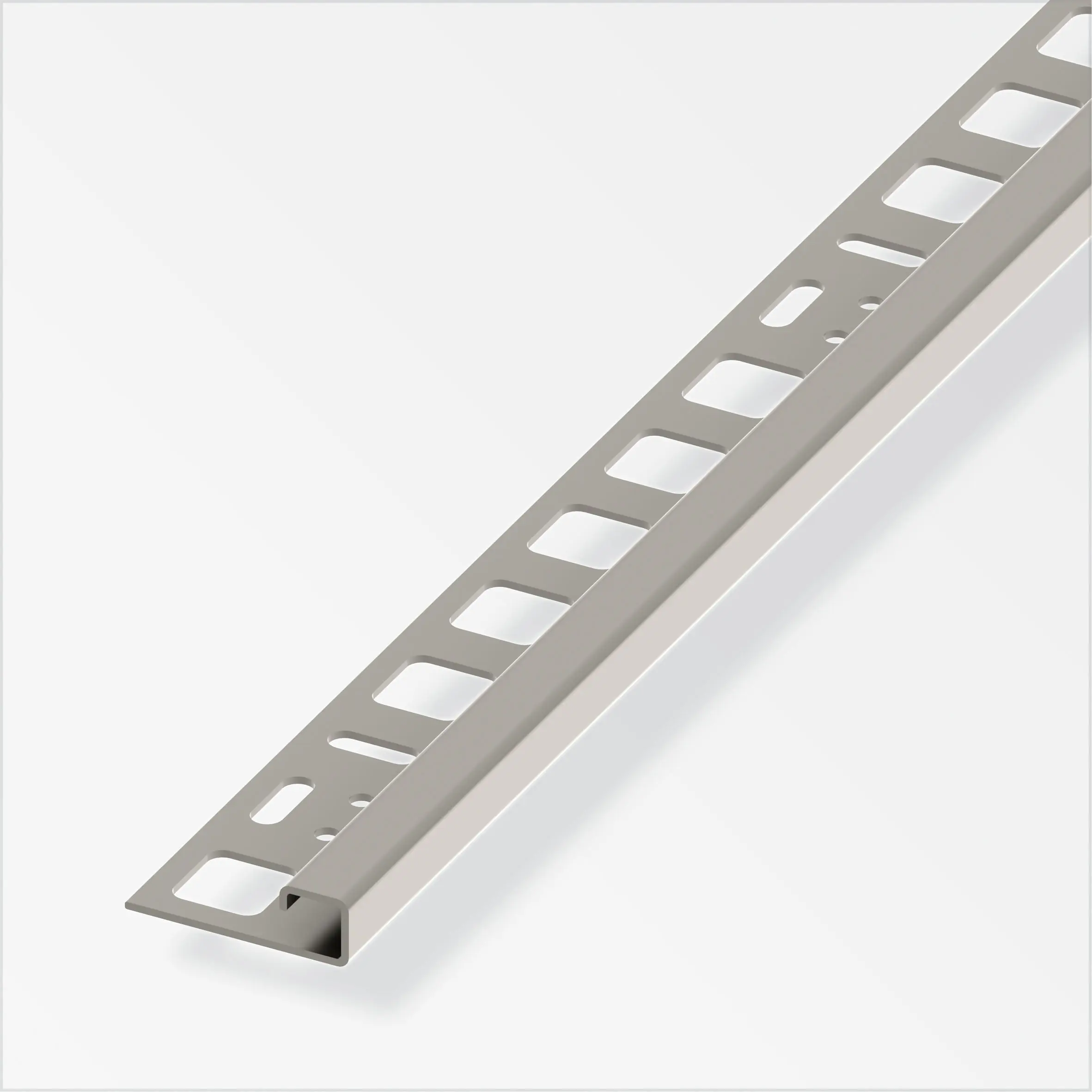 alfer Quadrat-Profil 1 m, 10 x 20 mm EdelStahl roh natur