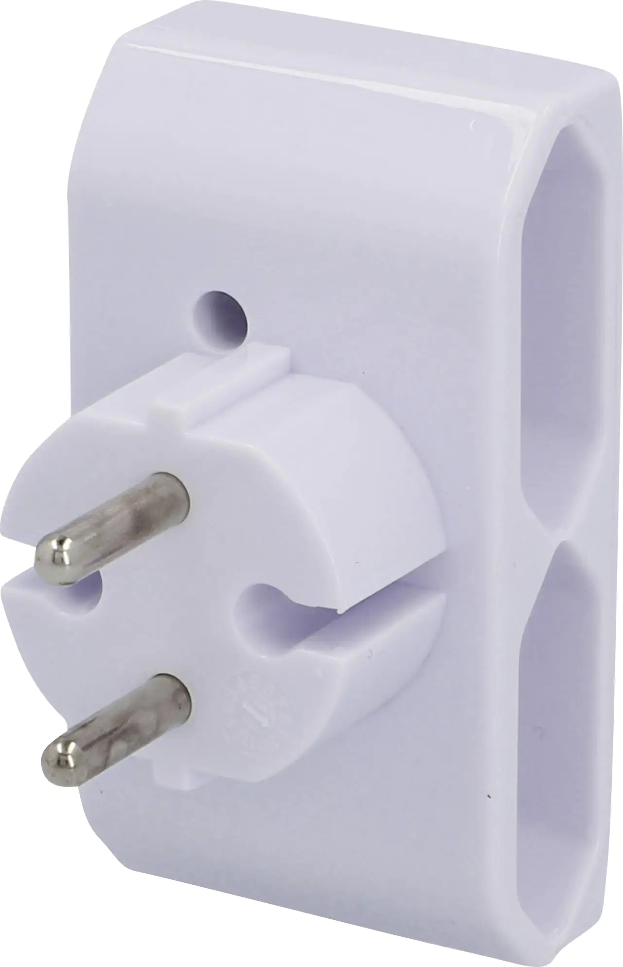 Euro-Adapter 2-fach flach weiß