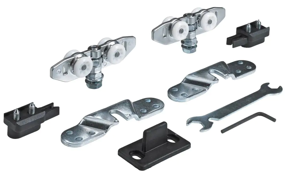 Hettich Montagesatz für eine Tür - TopLine 8plus Stahl, verzinkt, 1 Stück