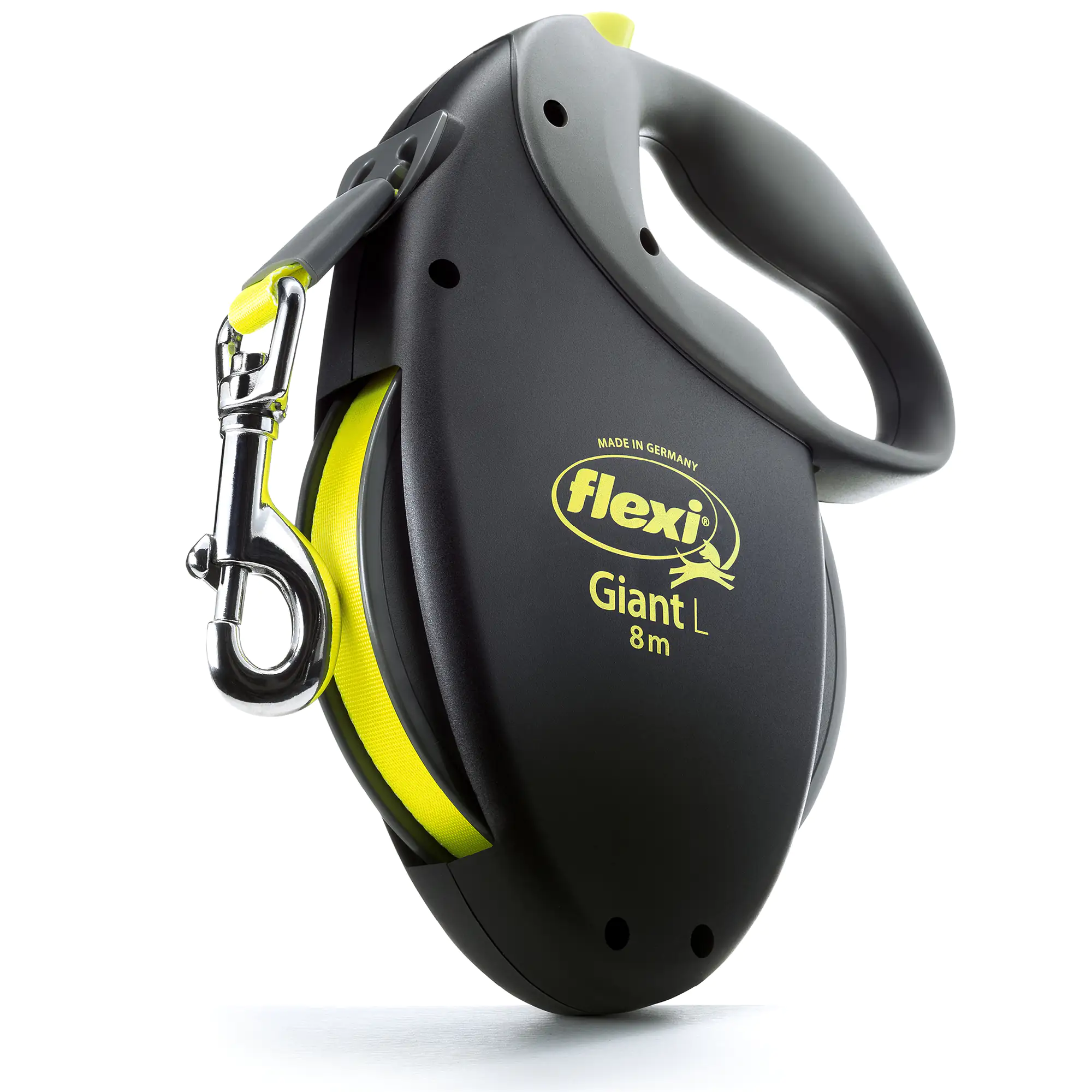 Flexi Hundeleine Giant neon, Gurt 8 m