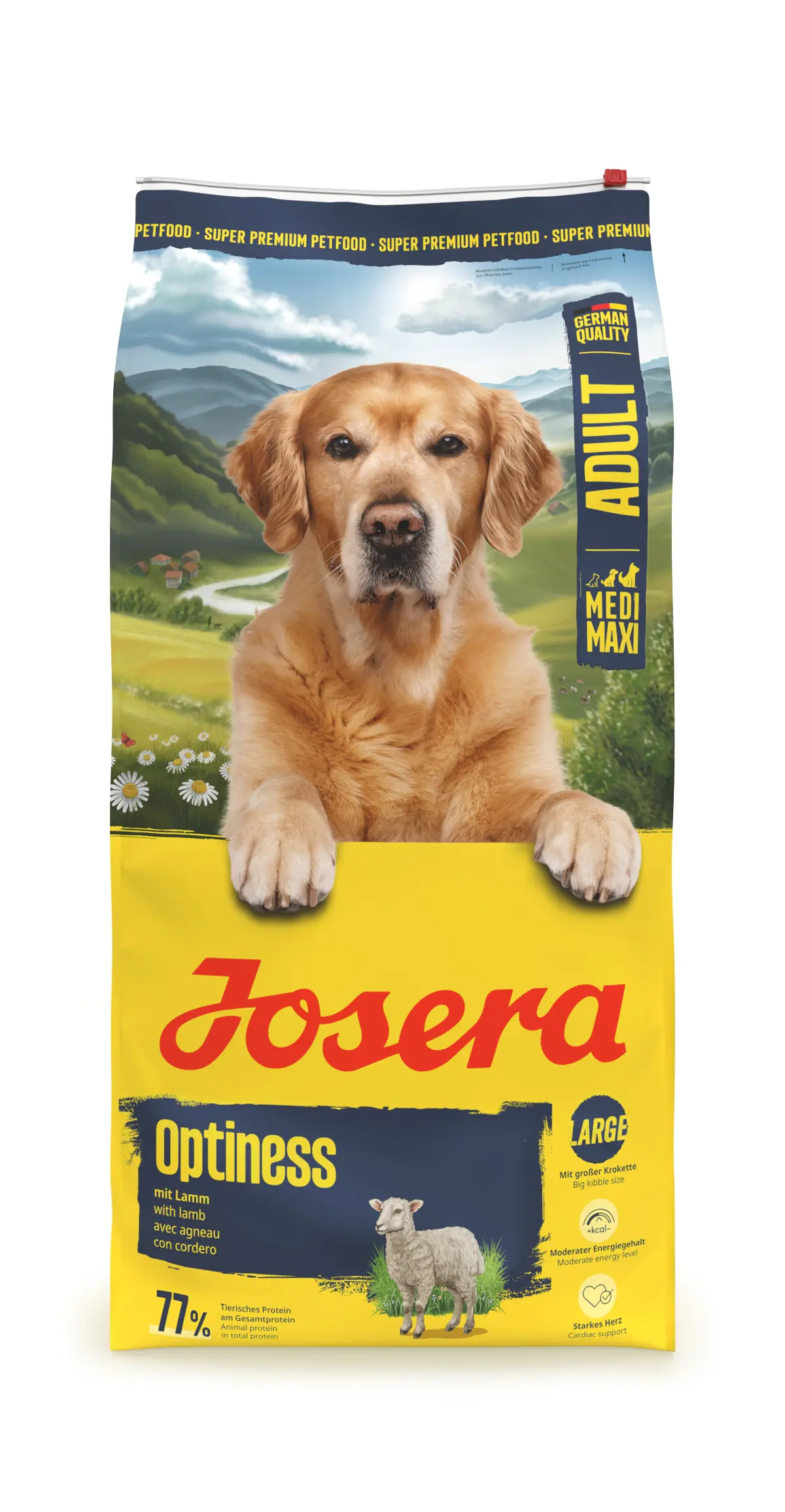 Josera Hundetrockenfutter Adult Medium 12,5 kg Lamm & Reis