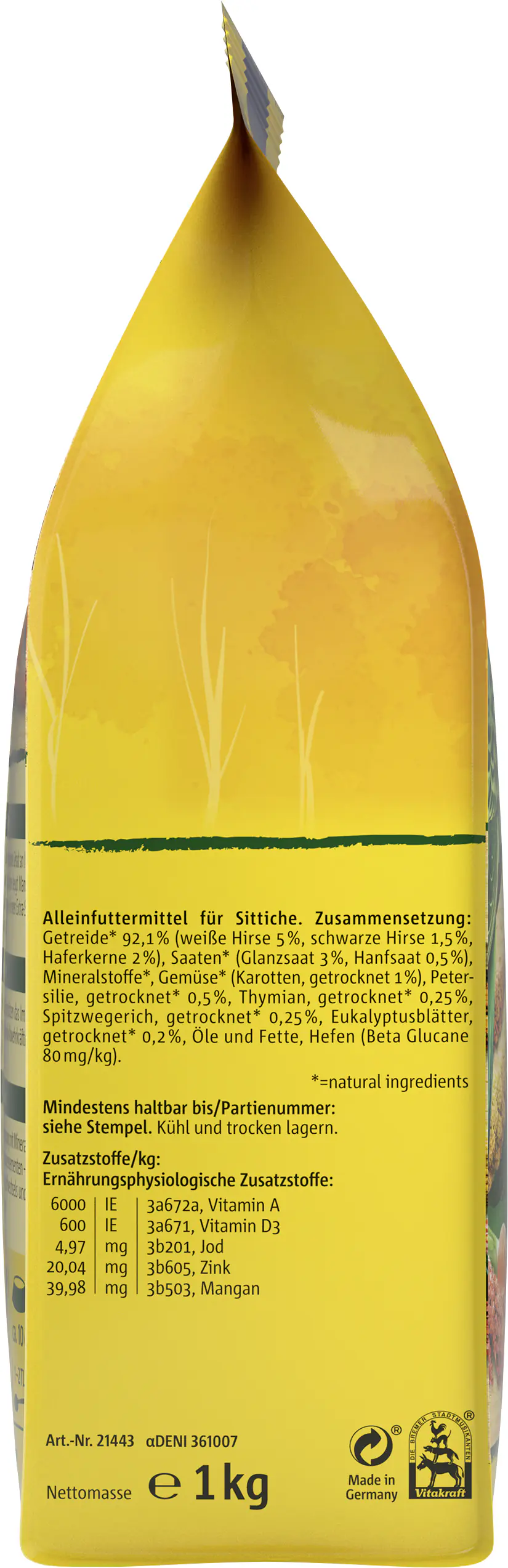 Vitakraft Vogelfutter Perle 1 kg