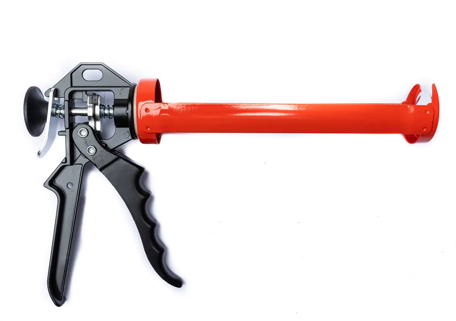 TrendLine Kartuschenpresse Stahl 310 ml rot-schwarz mit Schnellspannhebel