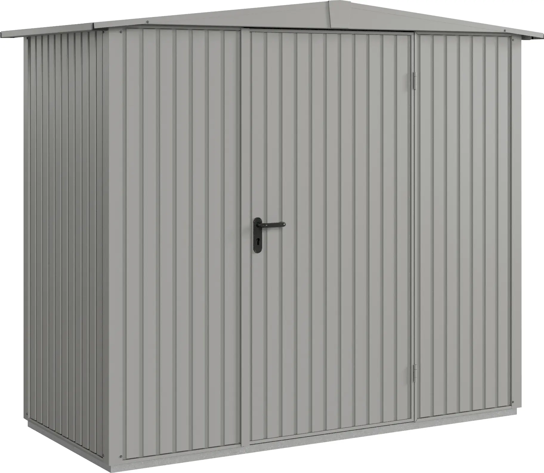 EcoStar Gerätehaus Trend-S Typ 1 258,8 x 121,3 x 216 cm graualuminium