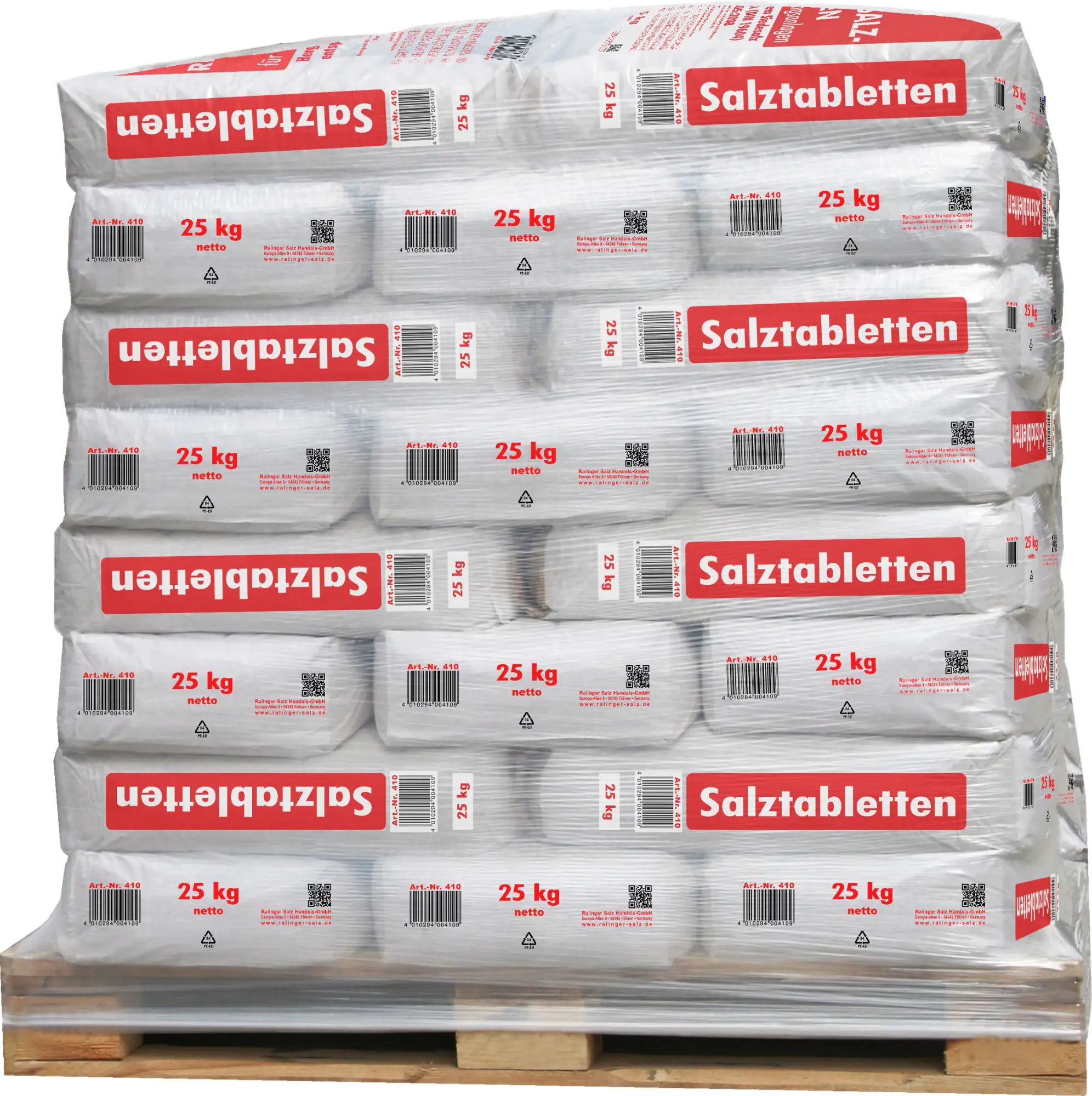 Ralinger Salz Regeneriersalztabletten 40 x 25 kg für Wasserenthärtungsanlagen