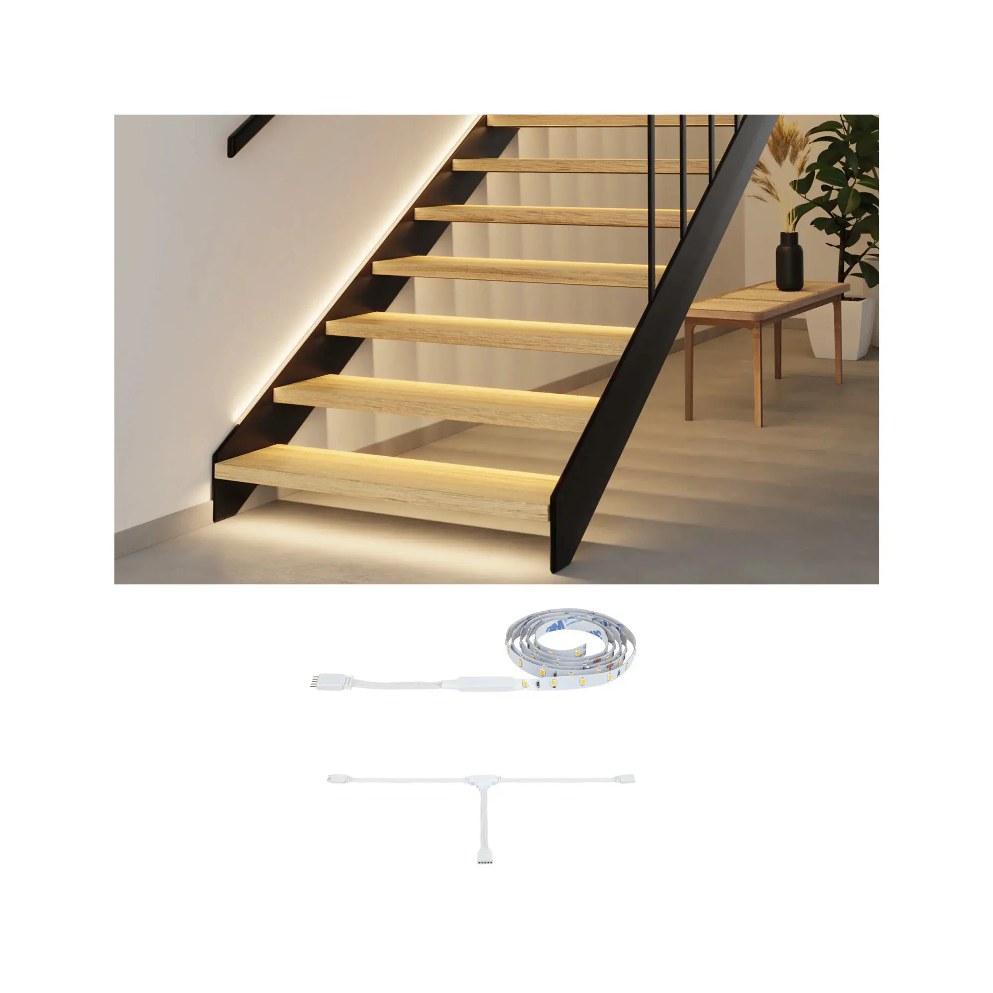 Paulmann LED-Streifenerweiterung MaxLED 1 m 0,6 W warmweiß weiß dimmbar
