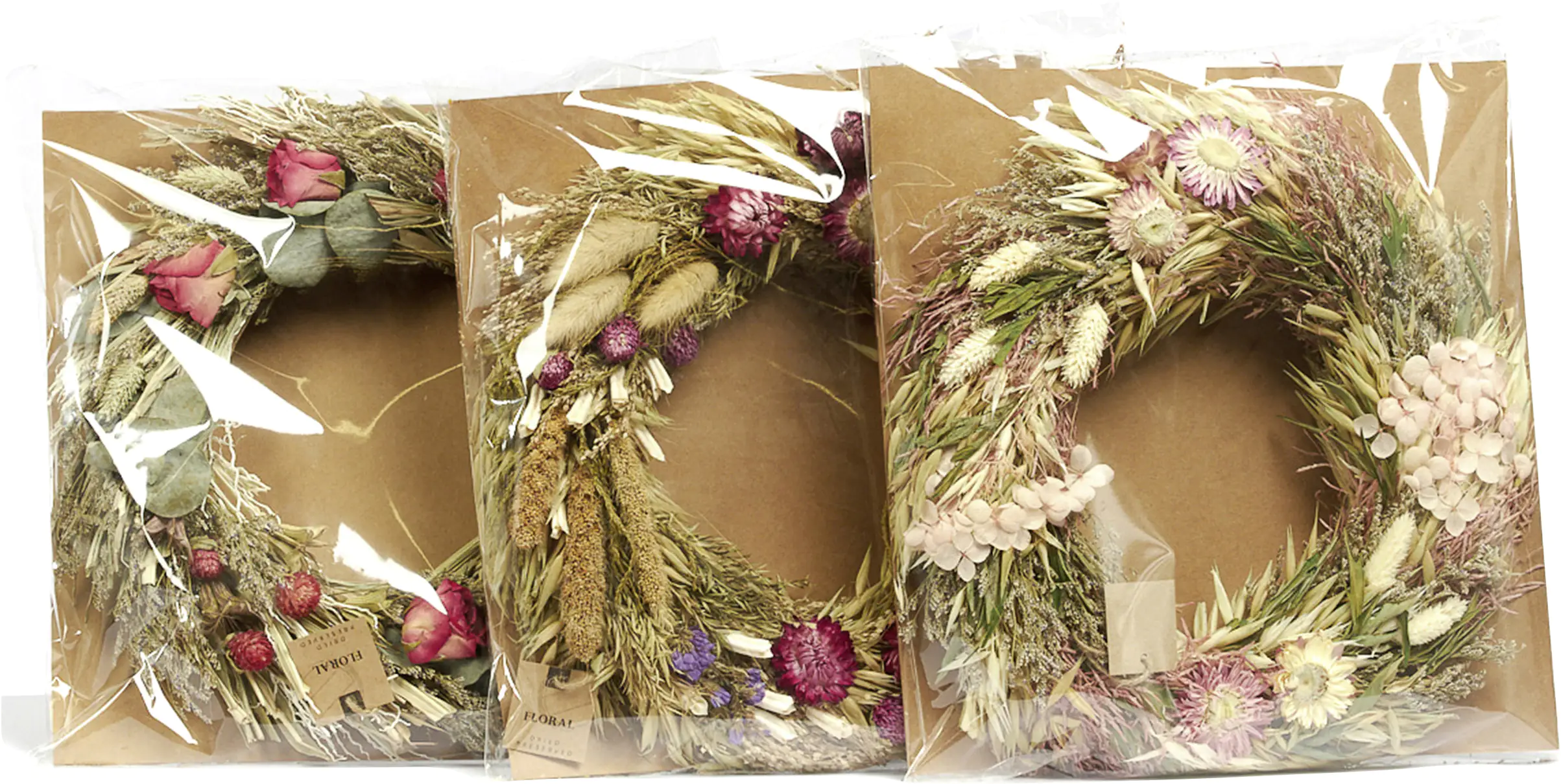 Dijk Trockenblumenkranz Natur Ø 28 cm