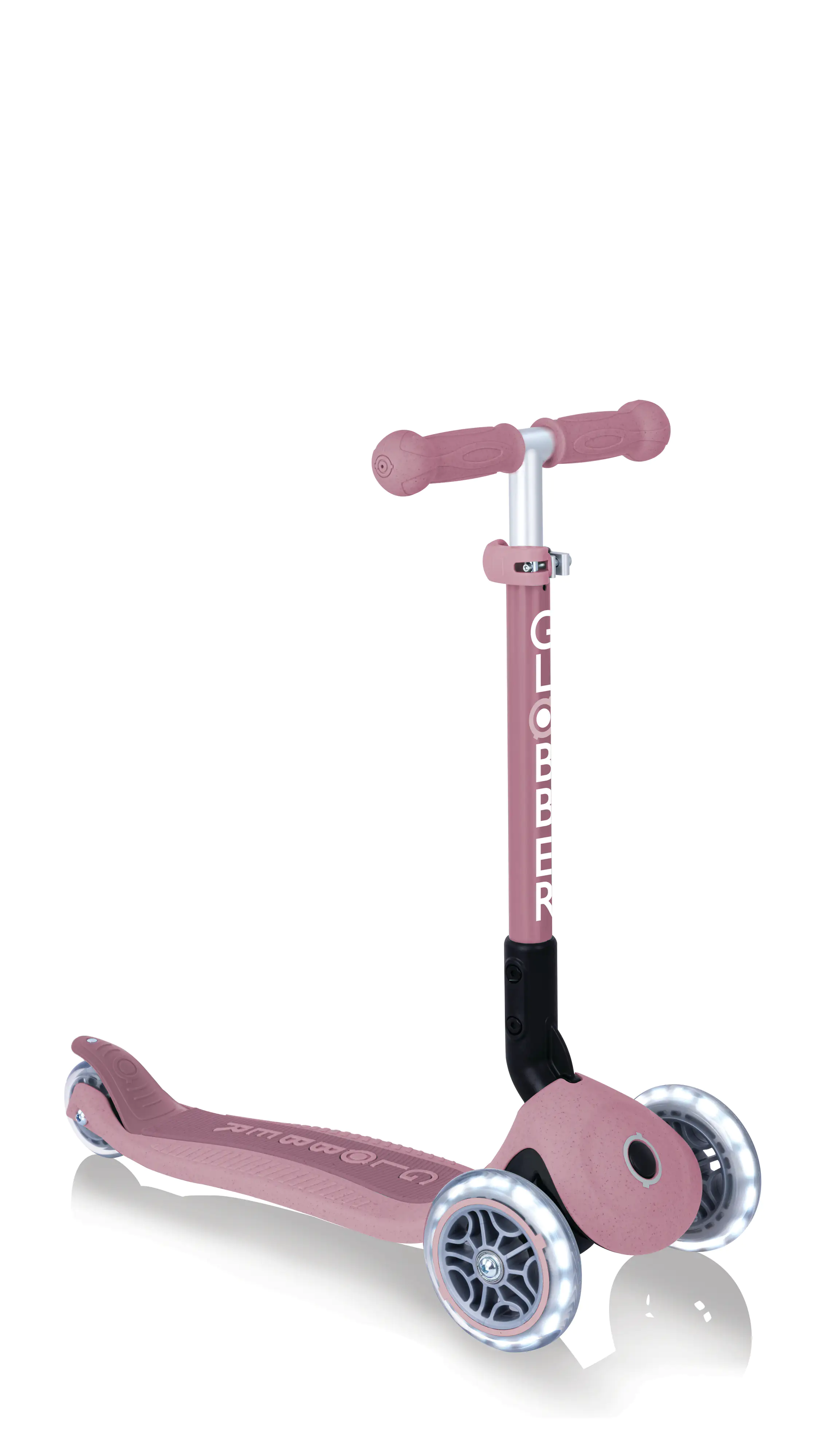 Globber Scooter Junior Foldable Lights Eco beere mit Leuchtrollen