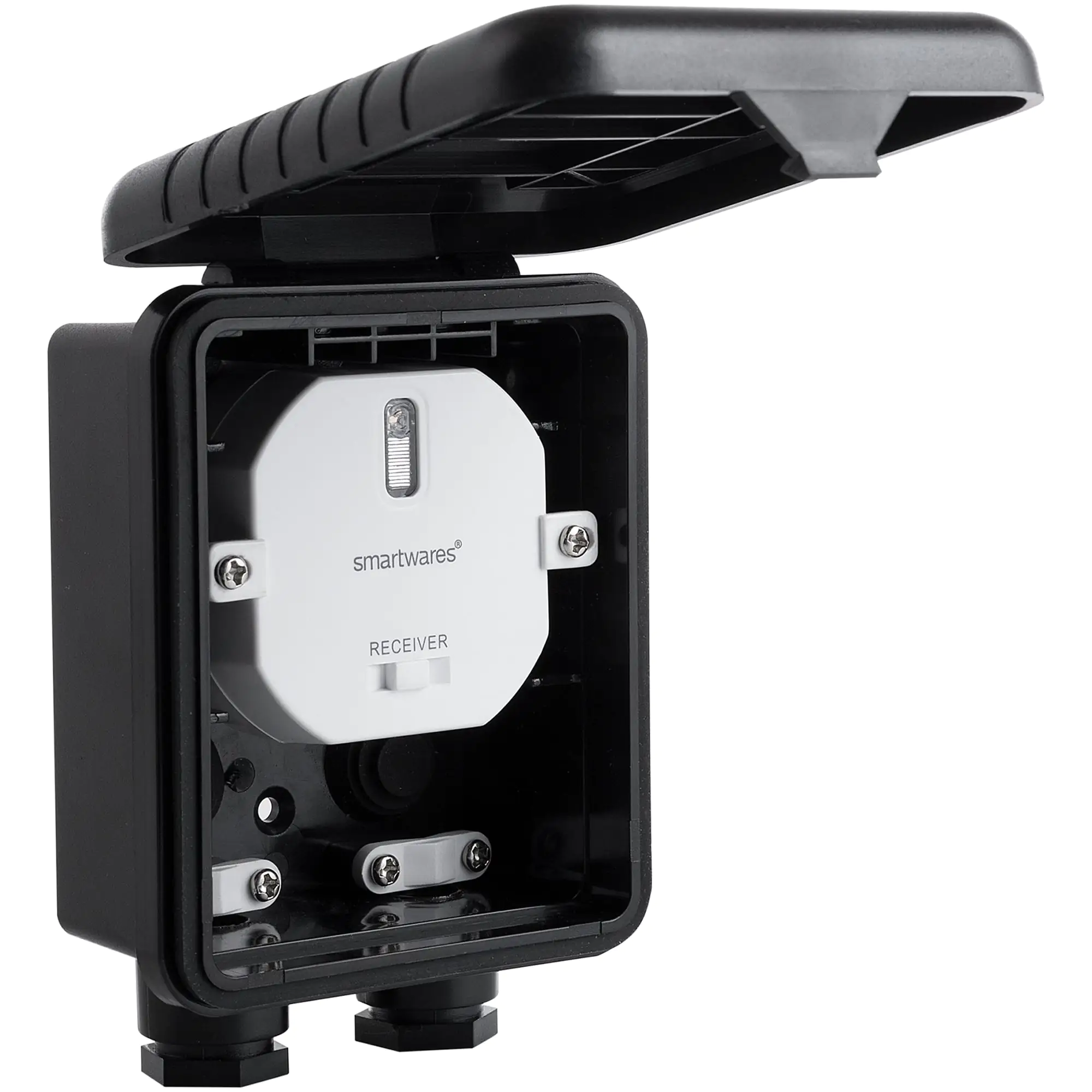 Smartwares Plug & Connect Mini-Einbauschalter außen schwarz