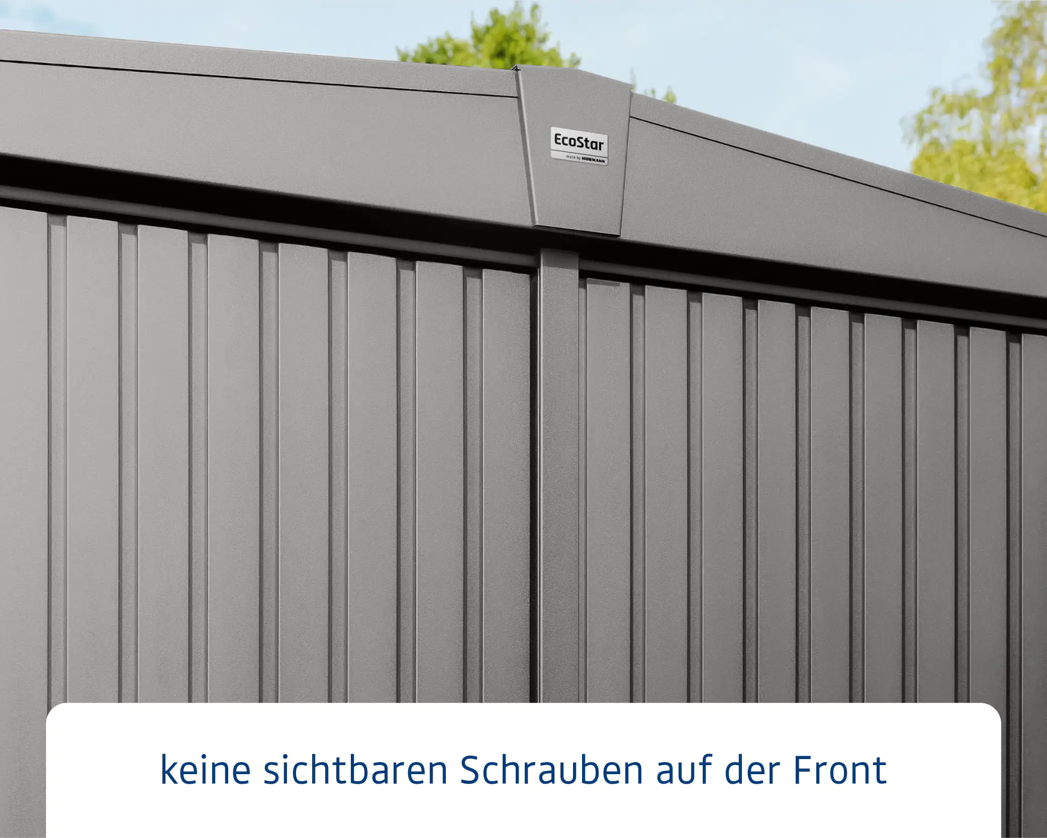 EcoStar Gerätehaus Trend-S Typ 3 323,6 x 247,7 x 219,4 cm graualuminium