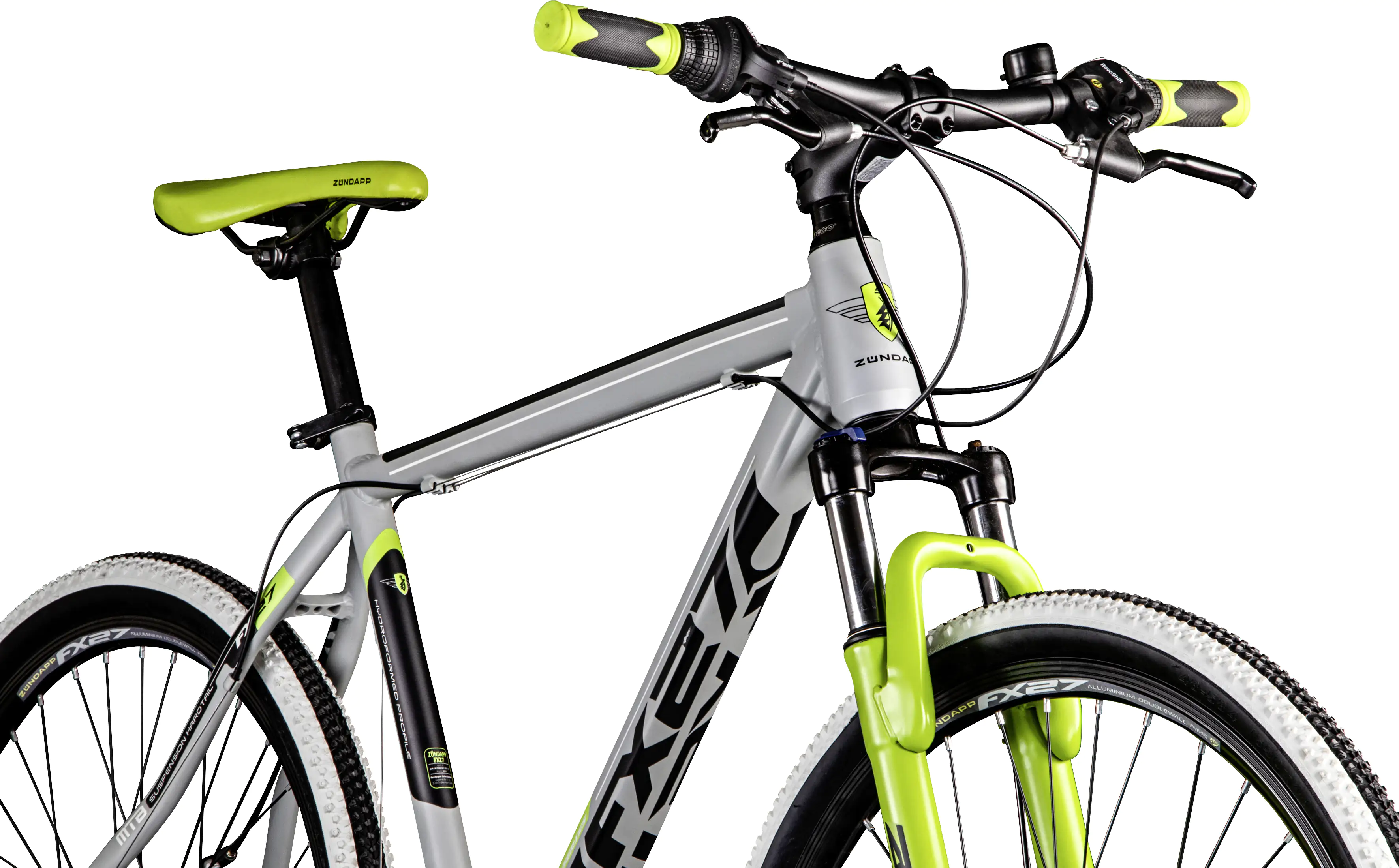 Zündapp Mountainbike FX27 650B MTB Hardtail 27,5 Zoll RH 48cm 21-Gang grau grün