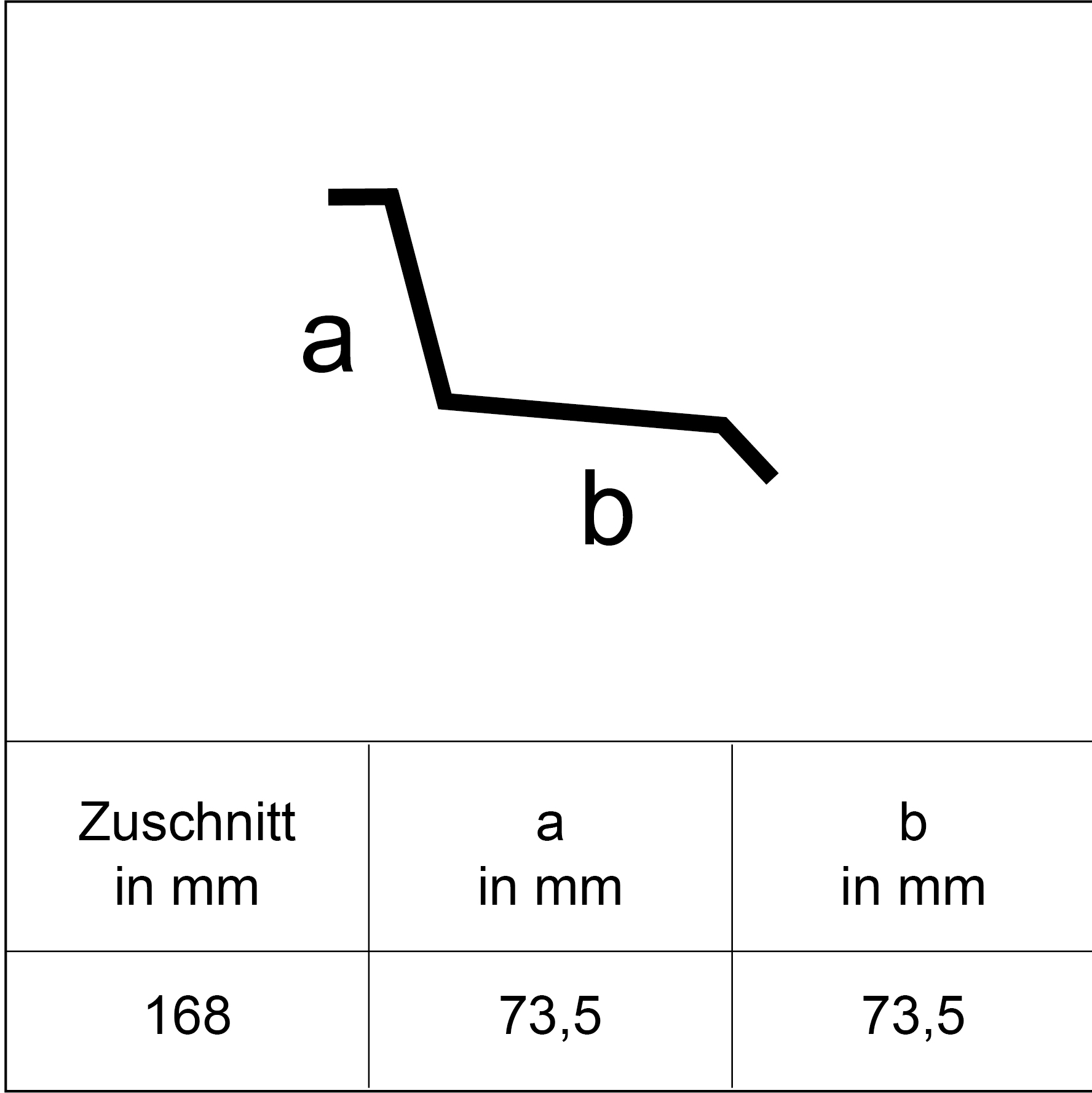 Sarei Anschlussprofil HG14 2000 x 73 x 73 mm natur