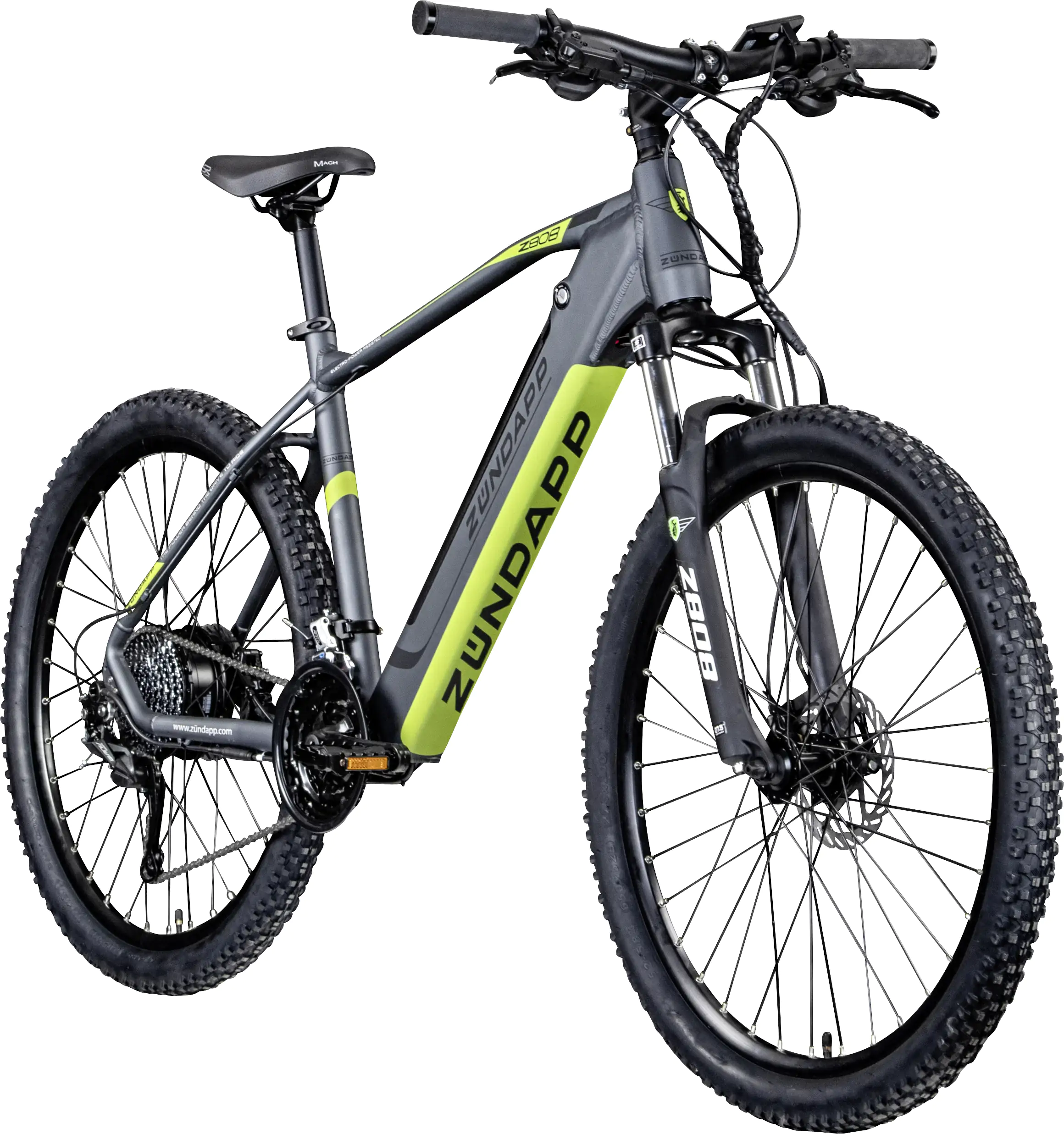 Zündapp E-Bike MTB Z808 27,5 Zoll 10-Gang 550 Wh schwarz grün