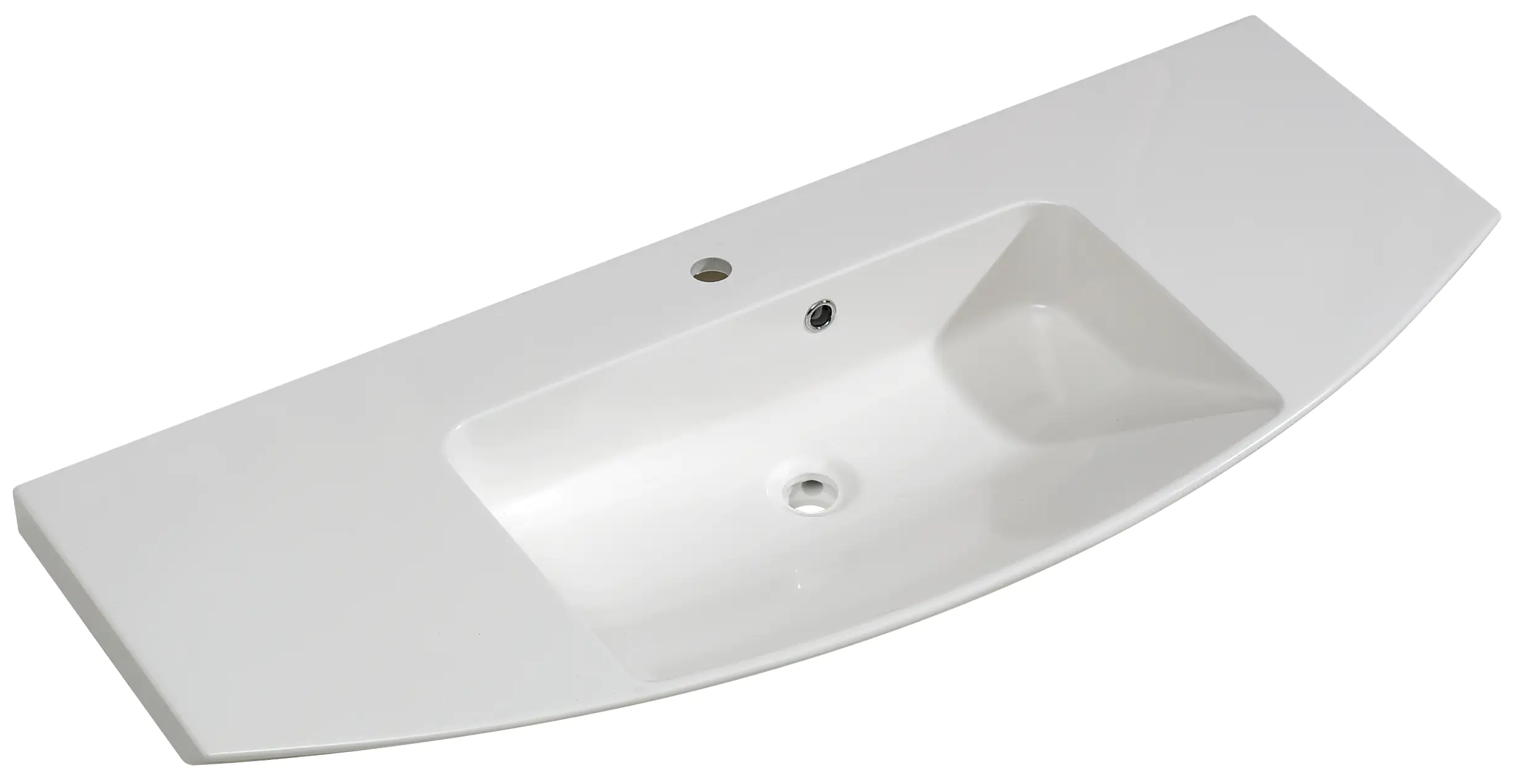 Pelipal Badmöbel-Set Cassca Anthrazit Hgl mit Mineralmarmor-Waschtisch + LED-Leuchte 121 cm