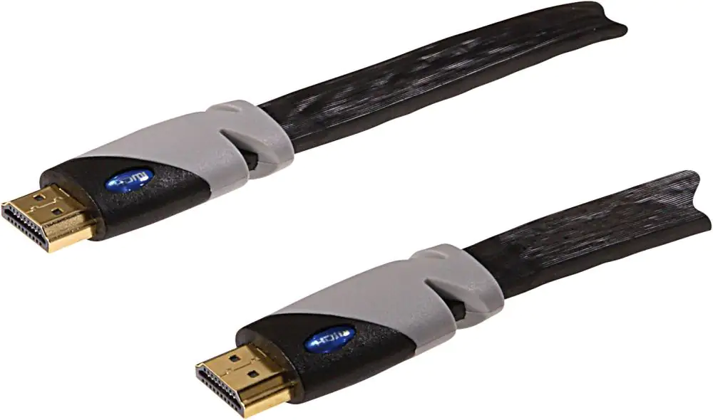 Schwaiger HDMI® Anschlusskabel HDMF30 533 flach schwarz, 3,0m, 2x HDMI