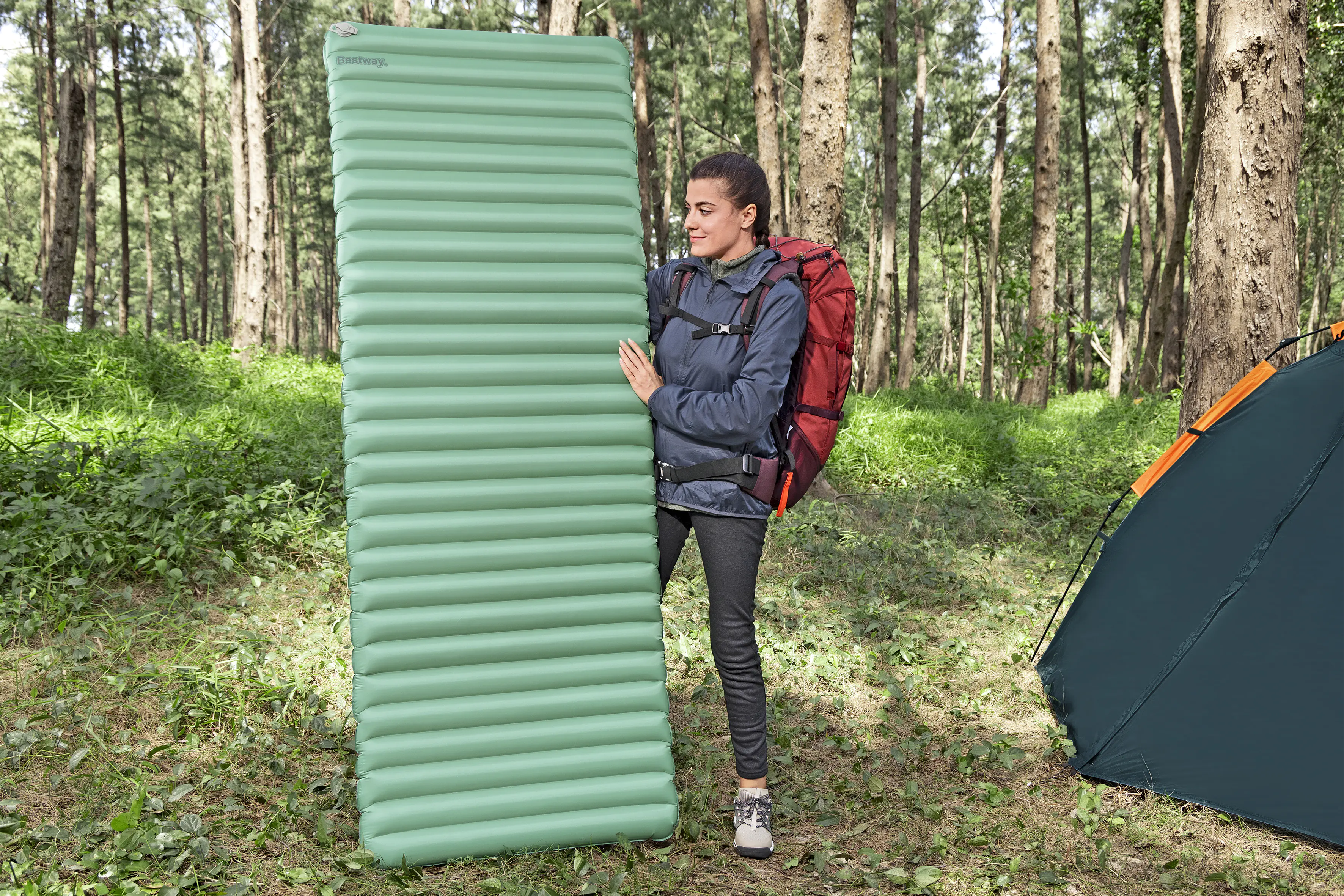 Bestway Isomatte AdventuRest aufblasbar grün 198 x 71 x 8 cm
