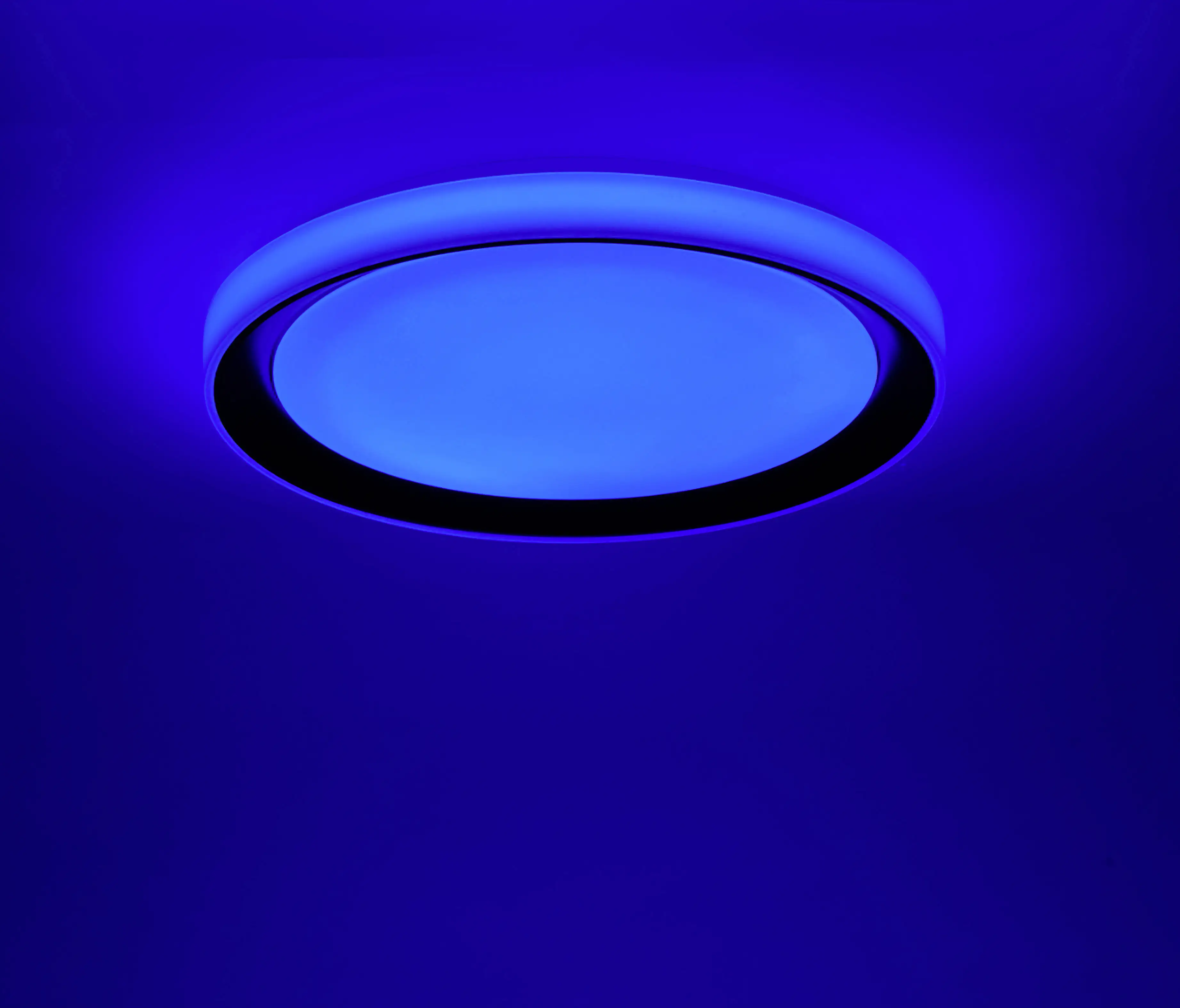 JustLight LED Deckenleuchte Disc Lola Smart schwarz, Smart Home