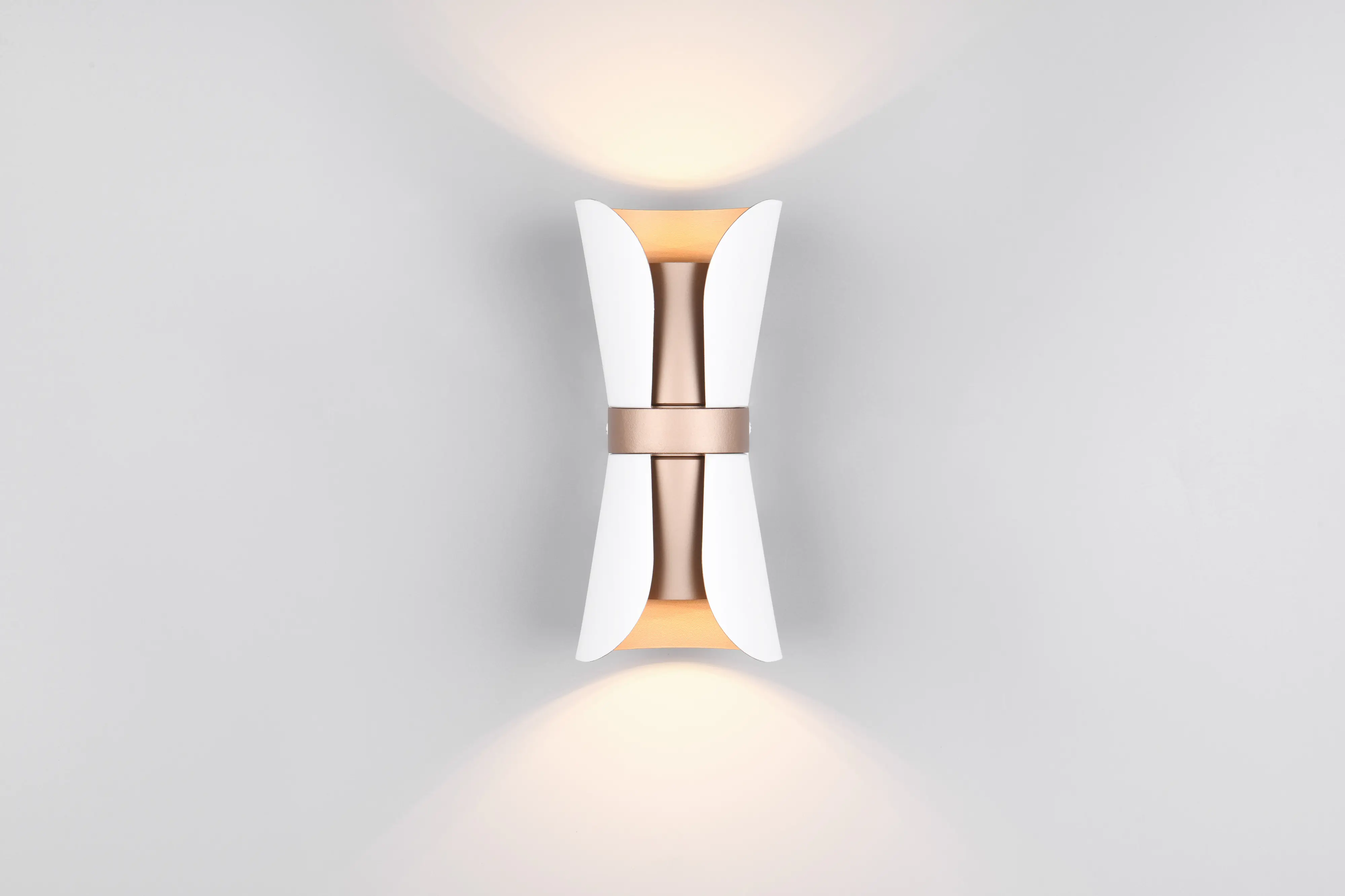 Trio Leuchten LED Wandleuchte Coat GU10 weiß gold Metall