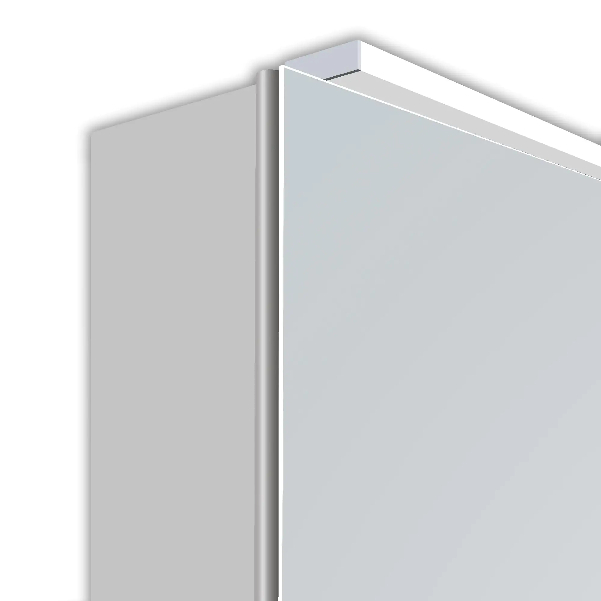 DSK Spiegelschrank Aluminio Vegas 40x60 cm