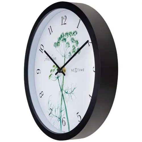 Nextime Außenwanduhr Anethium 30 cm schwarz