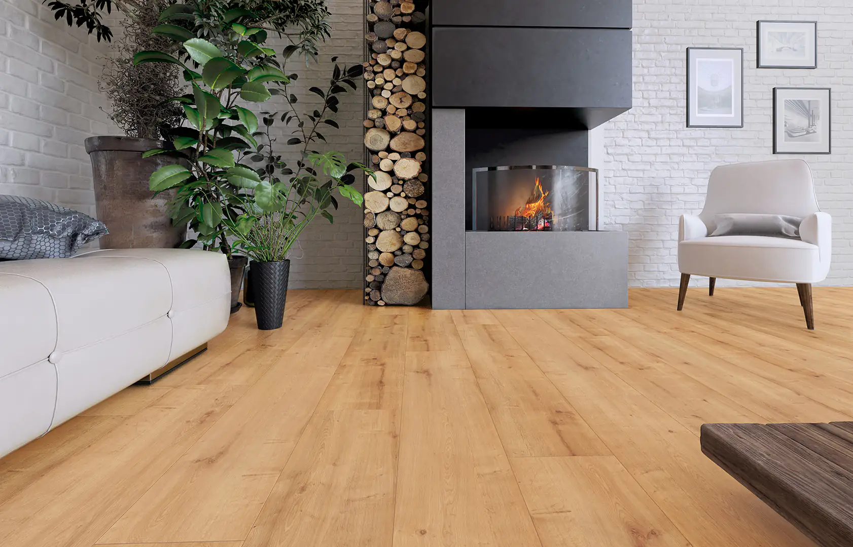 Classen Laminat Grande XXL Carthage Eiche dunkelbeige 