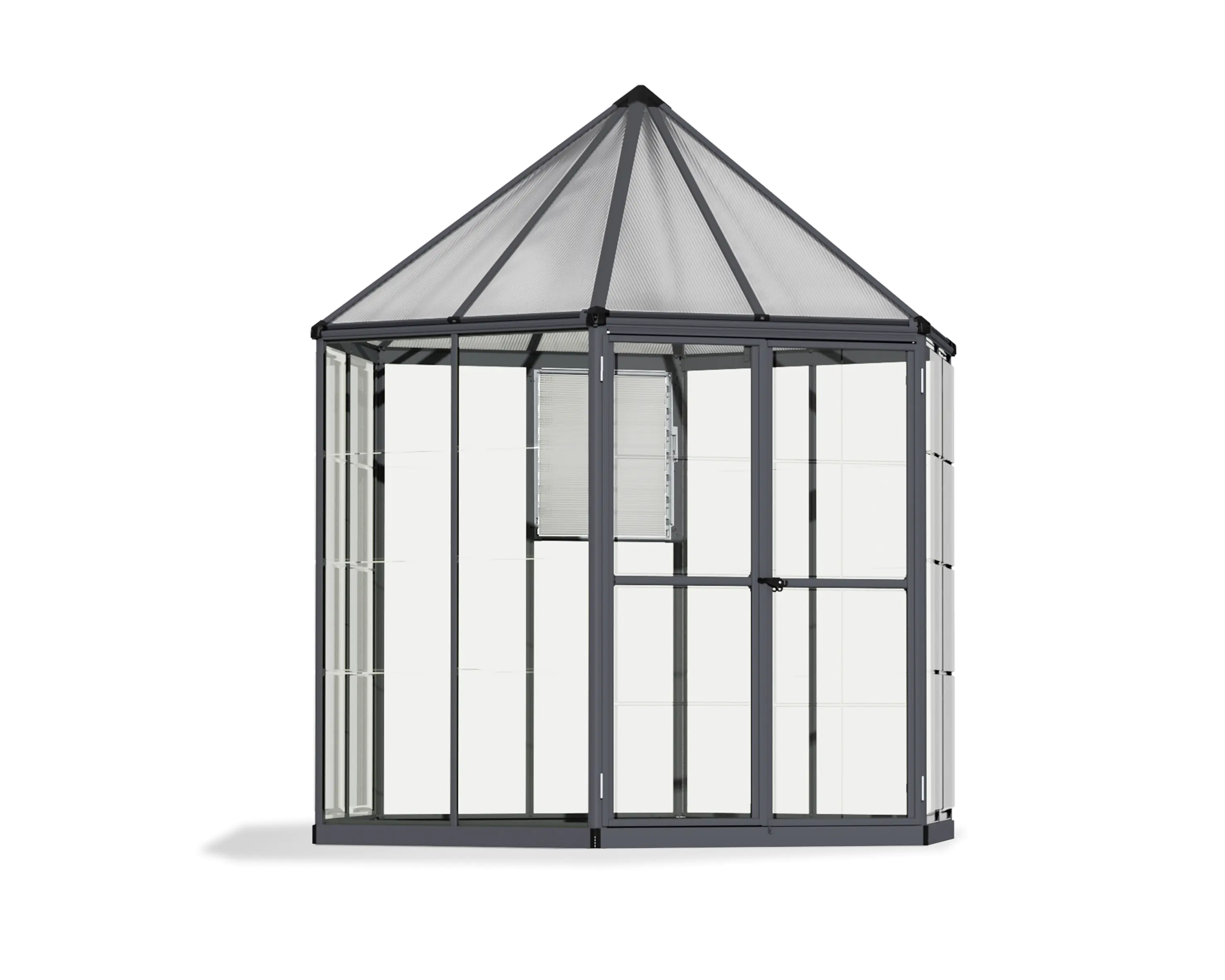 Canopia Gewächshaus Oasis 8 Alu grau 247 x 213 cm