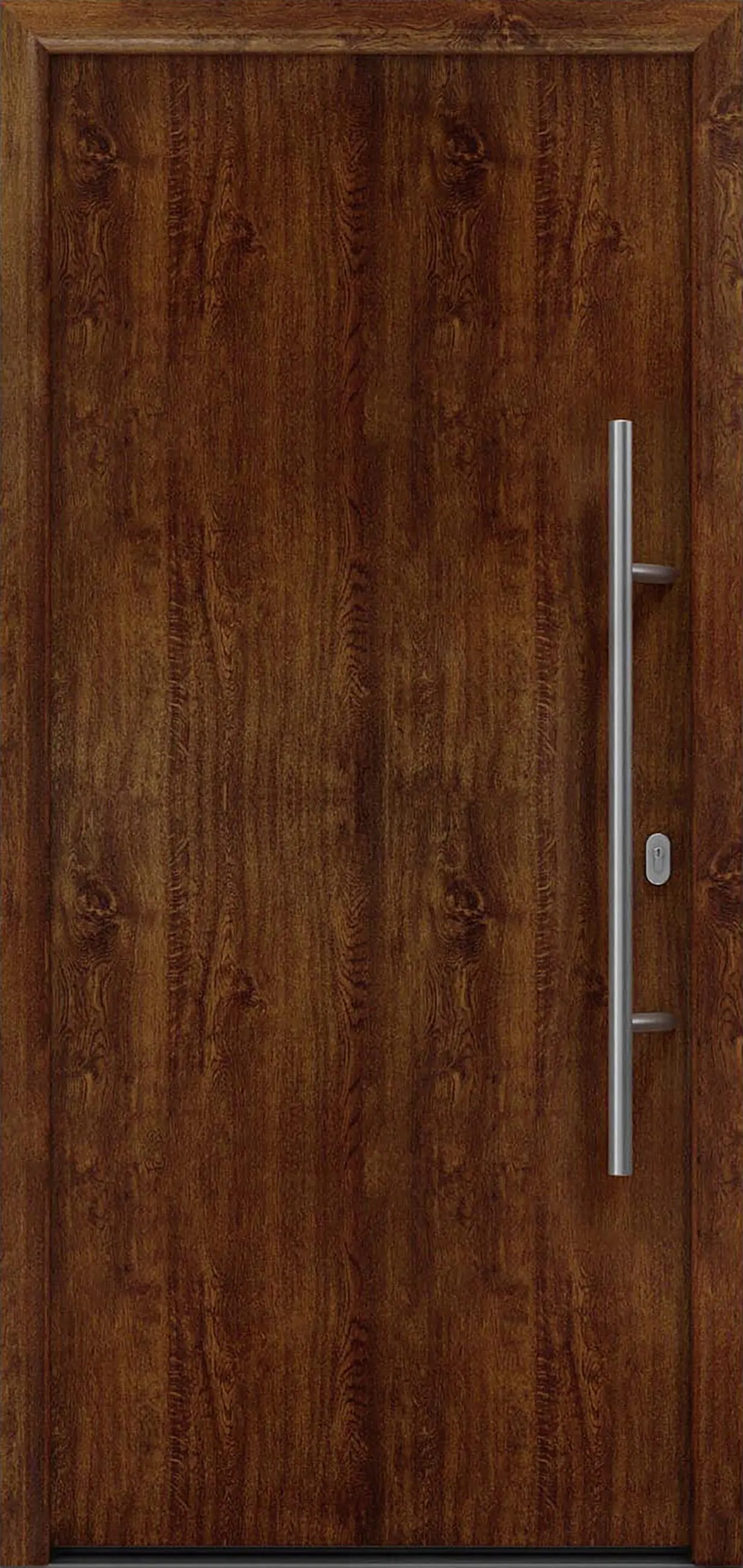 EcoStar Haustür ISOPRO IP 010 dark oak 110 x 210 cm