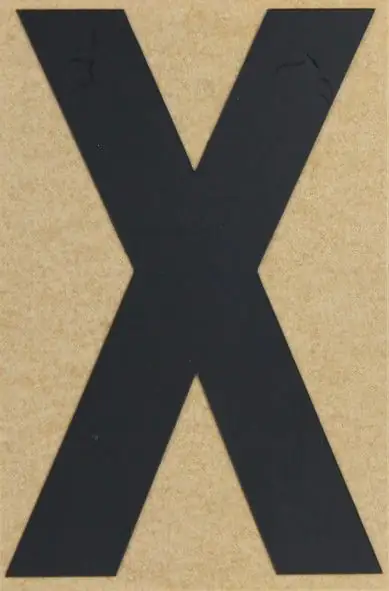 Conacord Klebebuchstabe "X" 65 x 100 mm