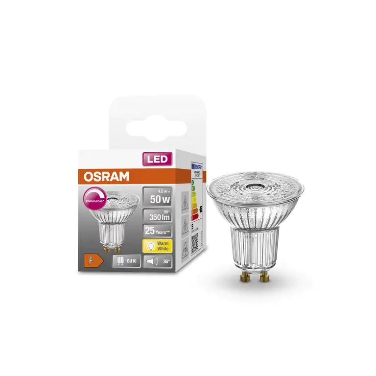 Ledvance LED Reflektor SST PAR16 50 36° GU10 4,5W warmweiß, dimmbar, klar