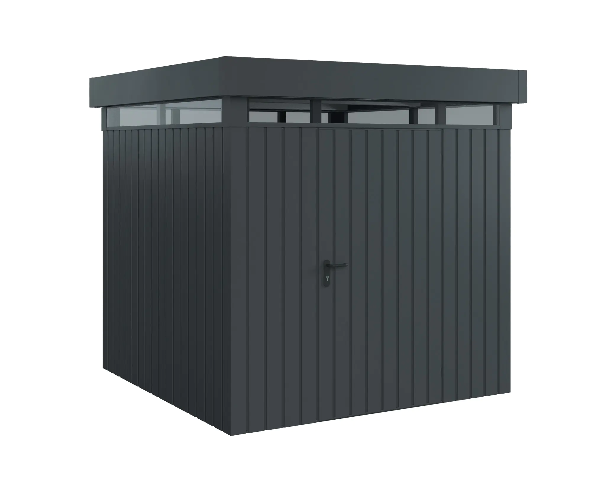 EcoStar Metallgerätehaus Euroline EFD5 LB anthrazit 214 x 214 cm 1-flg.
