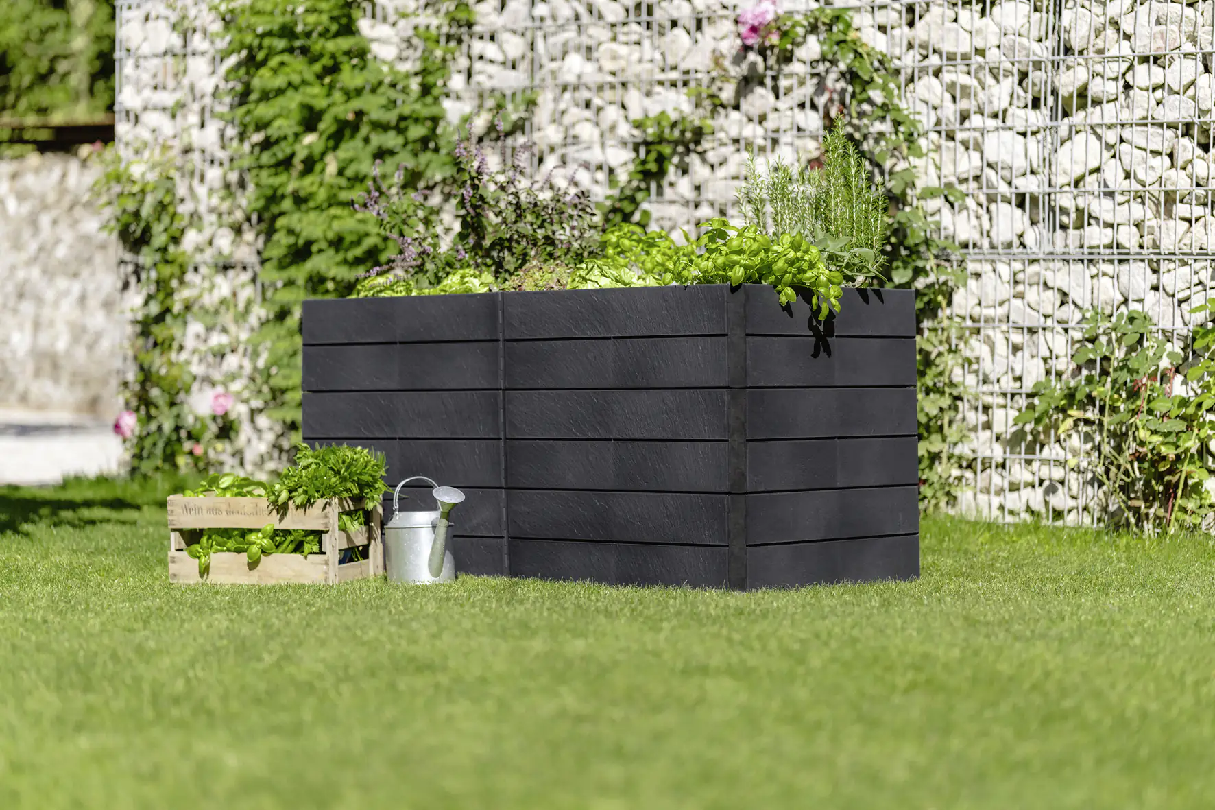 Garantia Hochbeet Ergo Quadro 2L Stone