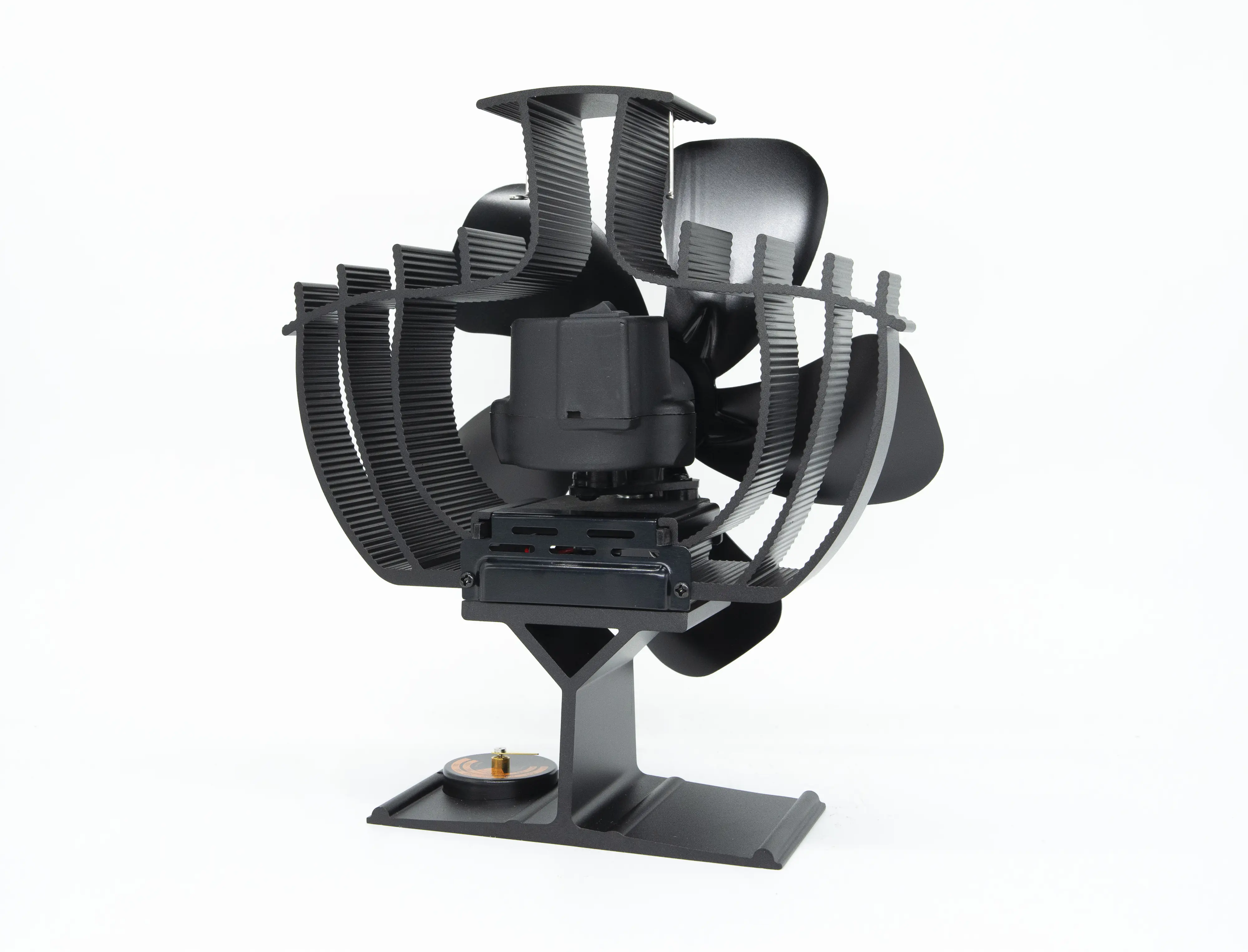 Primaster Ofenventilator stromlos 22,8 x 20 cm schwarz
