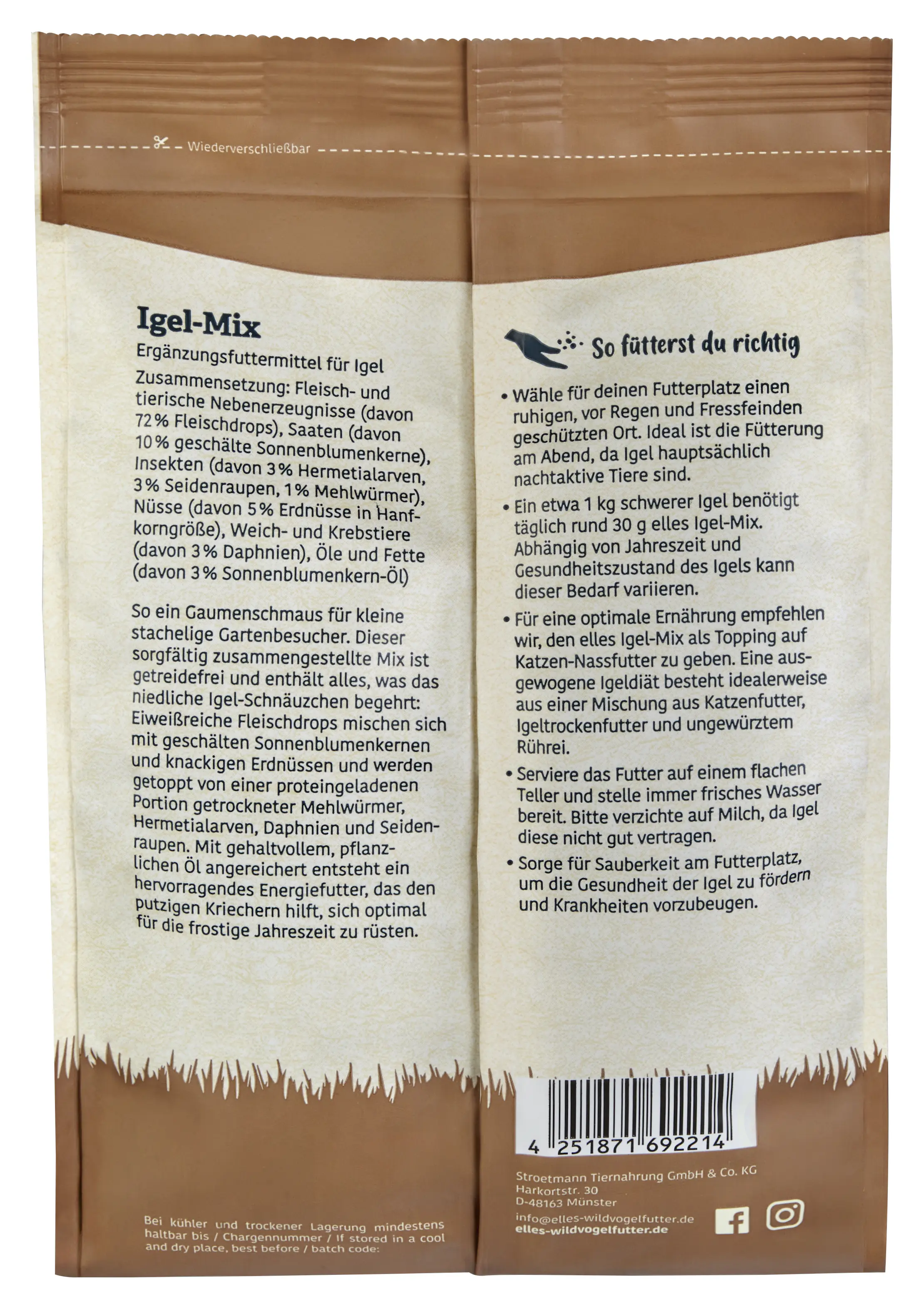 Elles Igelfutter 750 g